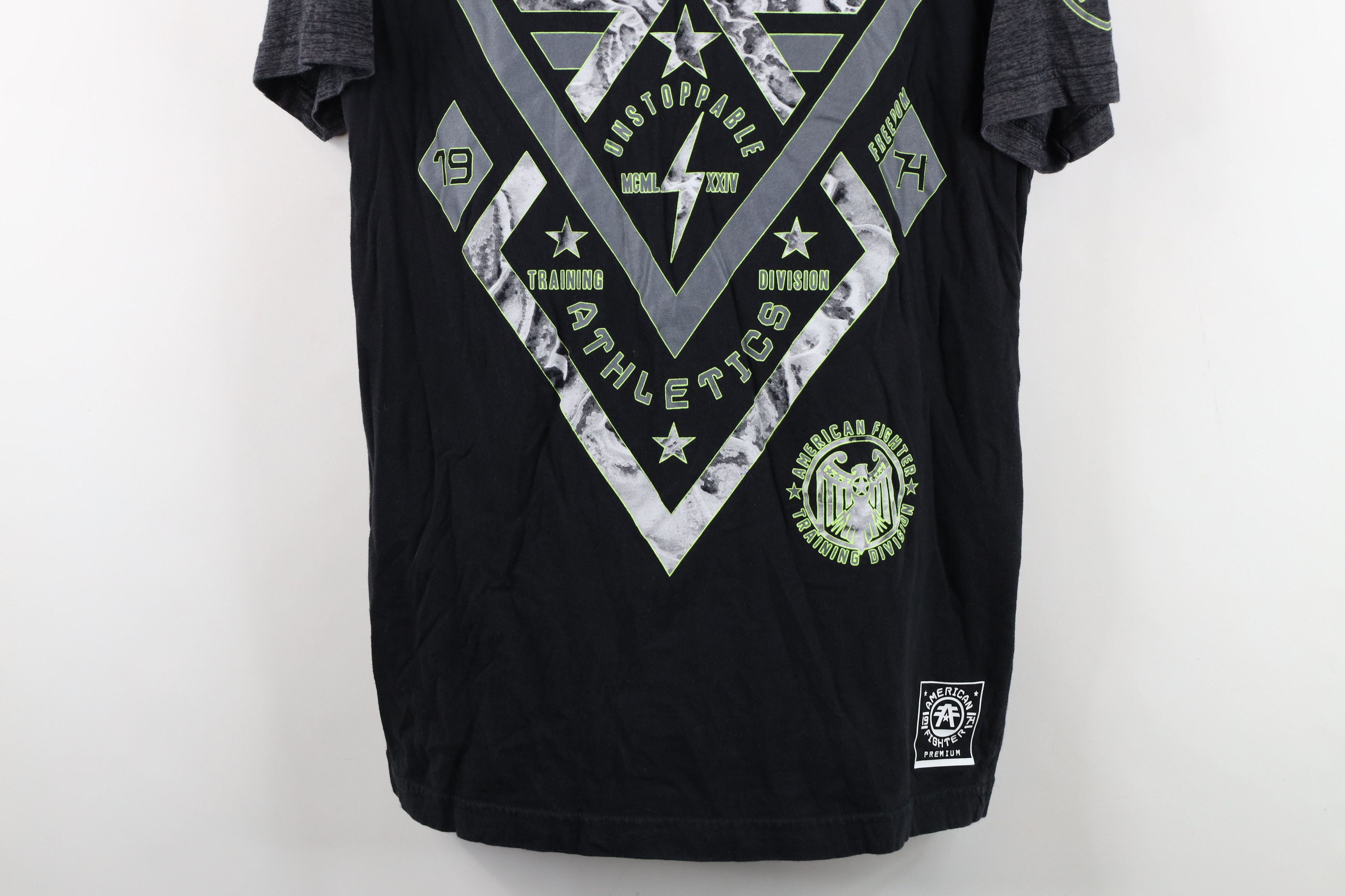 Vintage Buckle American Fighter UFC MMA Jiu Jitsu Fighting T-Shirt Size US M / EU 48-50 / 2 - 3 Thumbnail
