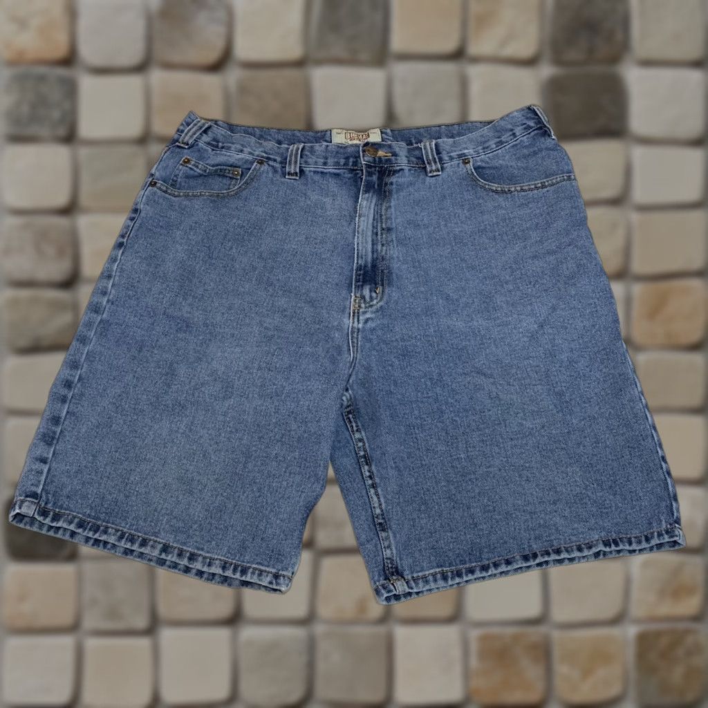 Vintage VINTAGE Big Mac Mens Denim Shorts 5 Pocket Zip Fly Blue 38 Regular 100% Cotton Workwear Mens Size US 38 / EU 54 - 1 Thumbnail