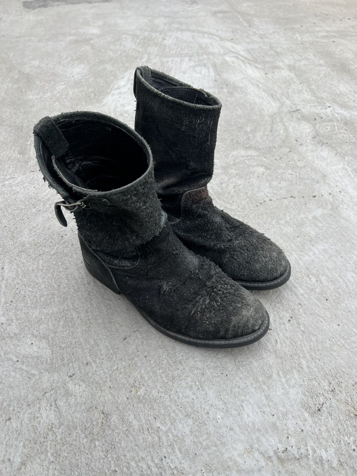 Undercover Undercover AW06 ‘GuruGuru’ Burnt Suede Engineer Boots Size US 12 / EU 45 - 7 Thumbnail