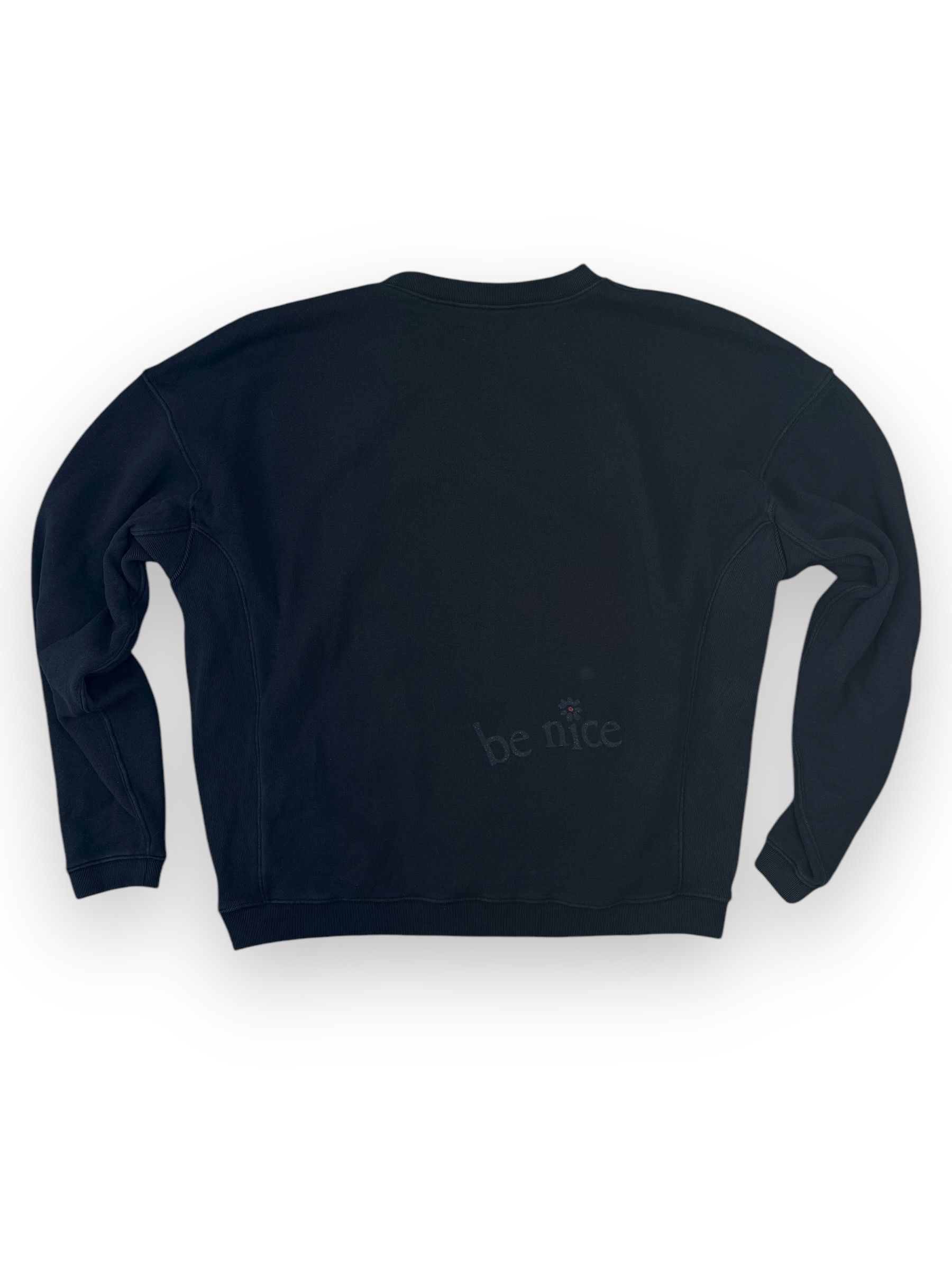 ERL Venice Be Nice Boxy Distressed Crewneck Sweatshirt Size US S / EU 44-46 / 1 - 4 Thumbnail