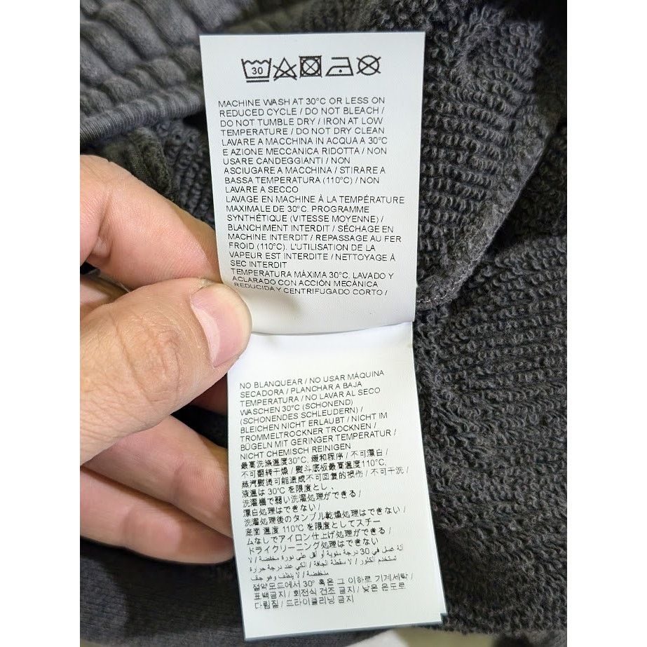 Off-White o1rshd1 BW S. Matthew Over Sweatshorts in Black Grey Size US 34 / EU 50 - 19 Thumbnail