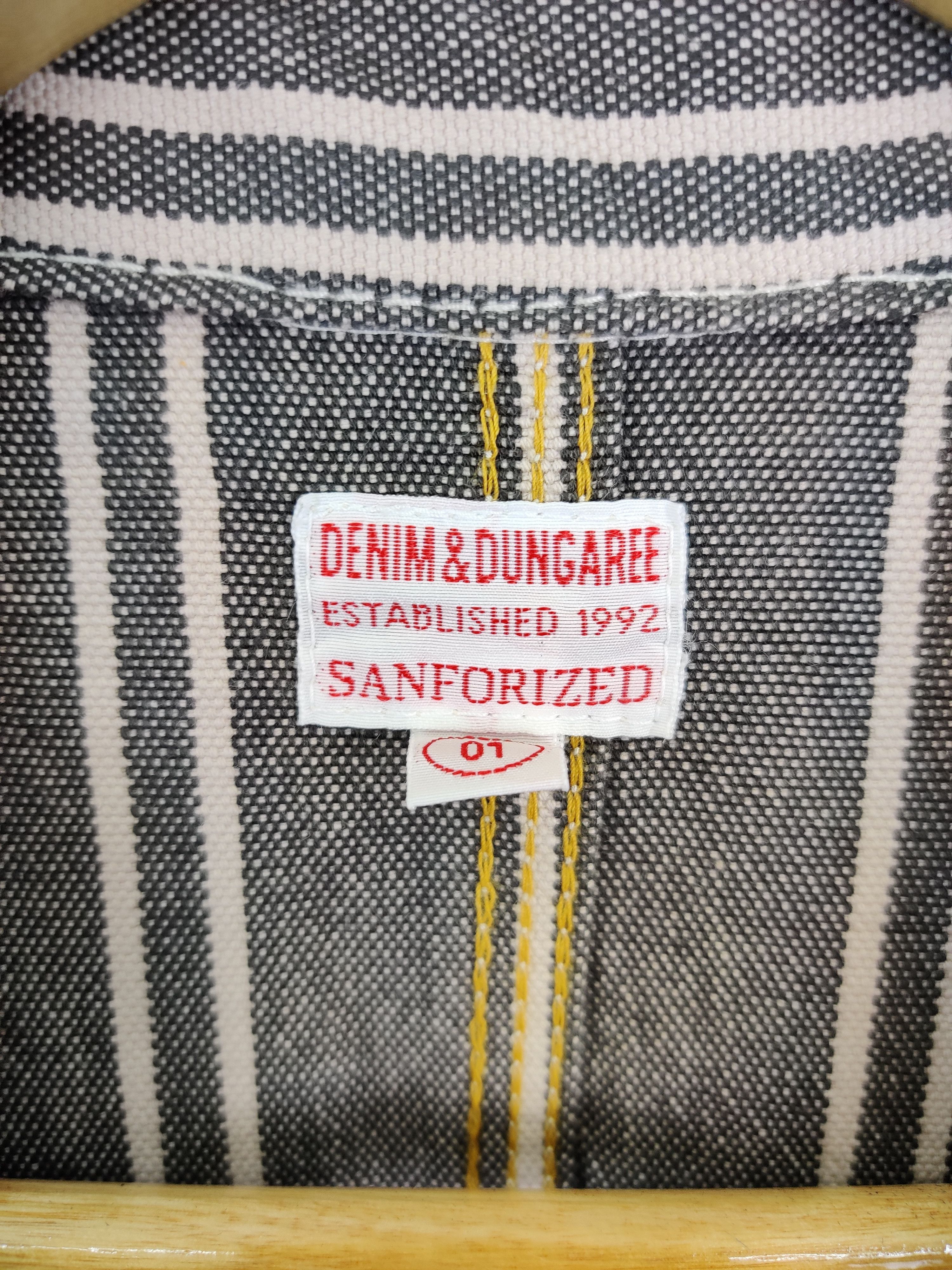 Vintage Vintage 90s Denim Dungaree Hickory Stripe Chore Jacket Size US S / EU 44-46 / 1 - 13 Thumbnail
