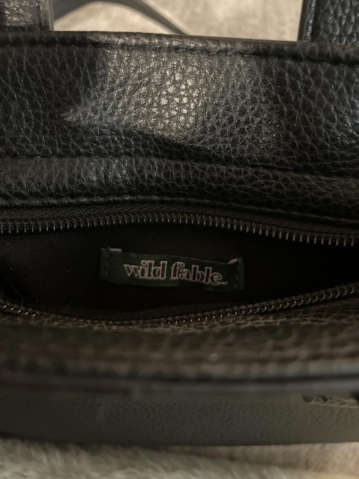 Other Wild Fable Purse Faux Leather Women's Black Small Crossbody Size ONE SIZE - 3 Thumbnail