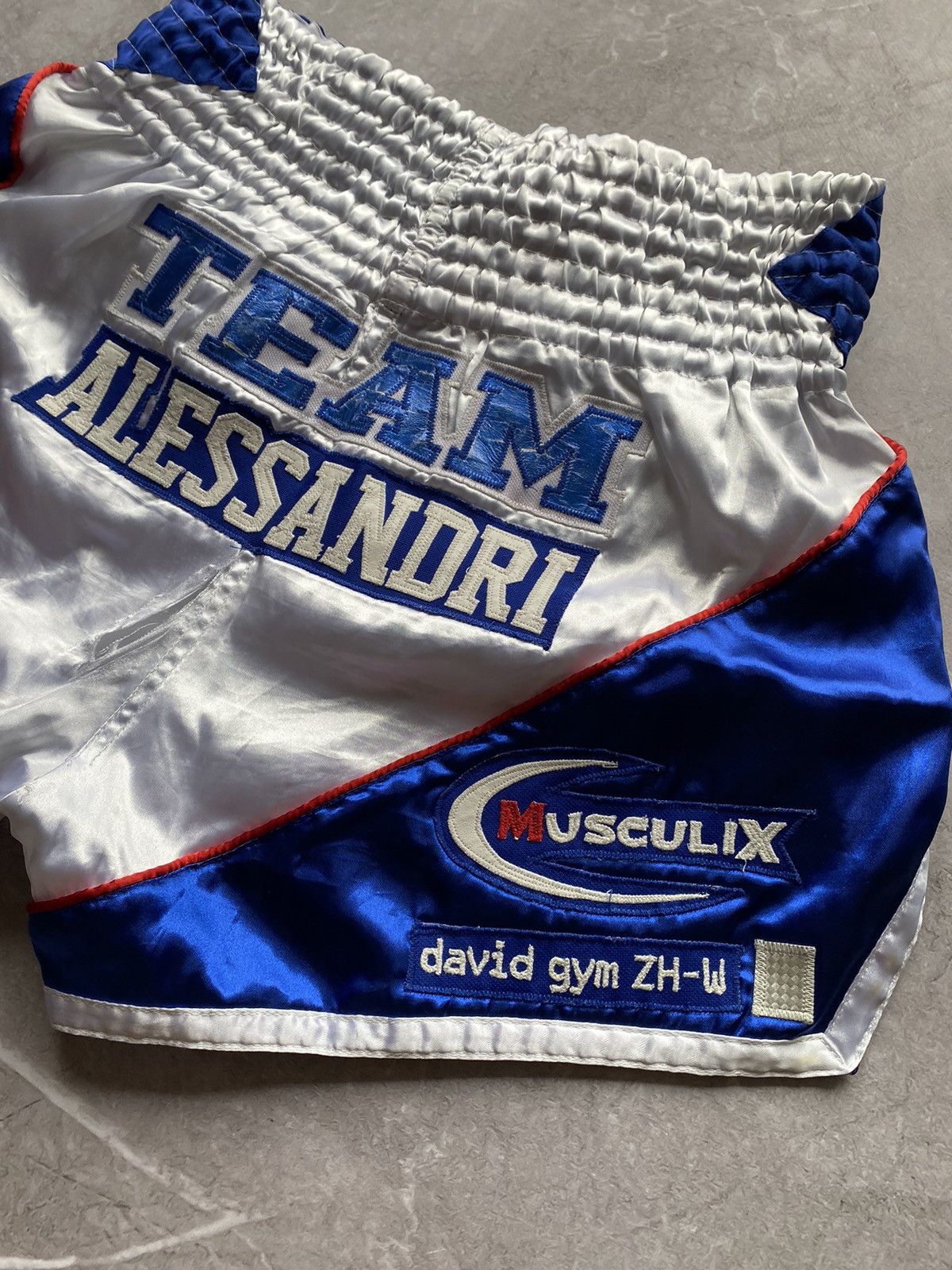 Vintage Vintage THAI4MORE Muay Thai Boxing Training David Gym Shorts Size US 34 / EU 50 - 12 Thumbnail