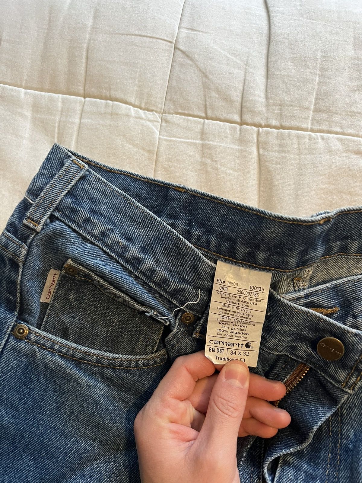Carhartt Carhartt Vintage Blue Jeans Size US 34 / EU 50 - 2 Thumbnail