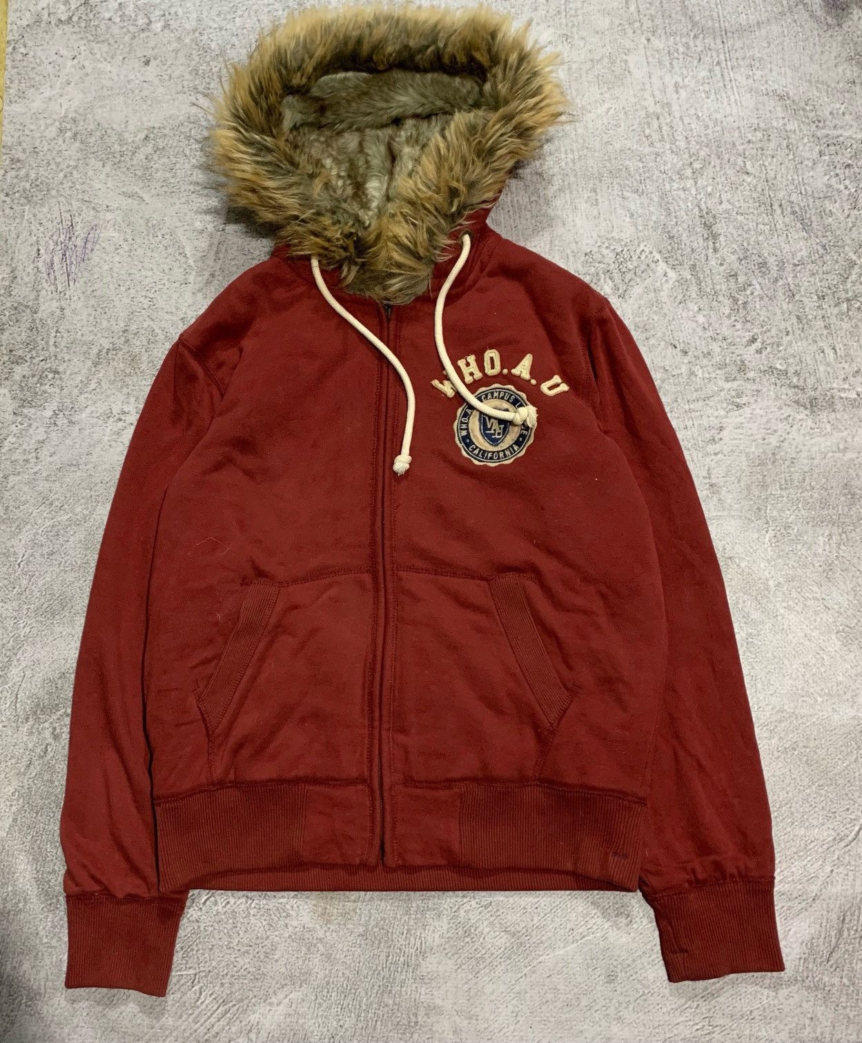Japanese Brand Whoau zip fur hoodie Size US M / EU 48-50 / 2 - 1 Thumbnail