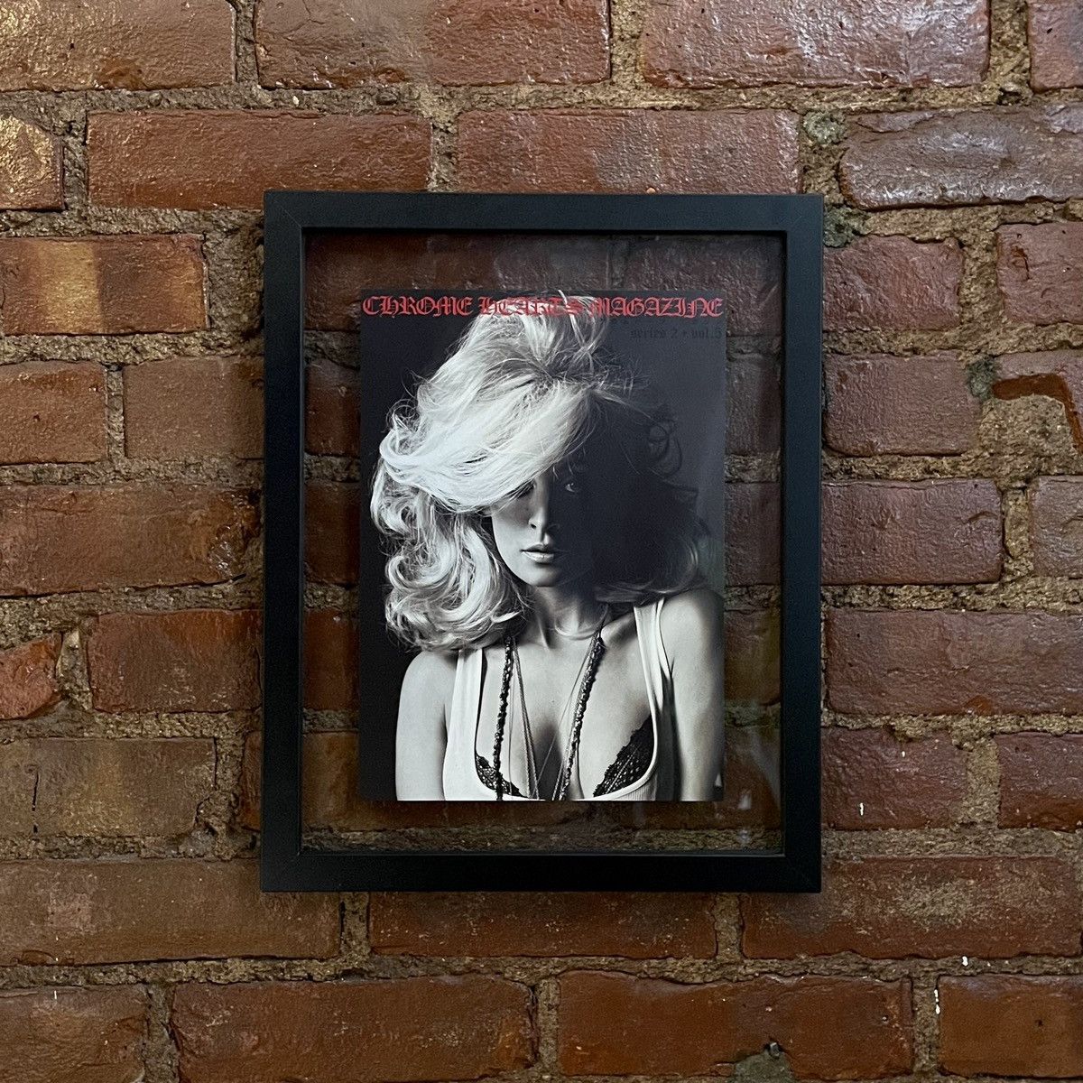 image of Nicole Richie Chrome Hearts Magazine Cover Poster in Black, Men's