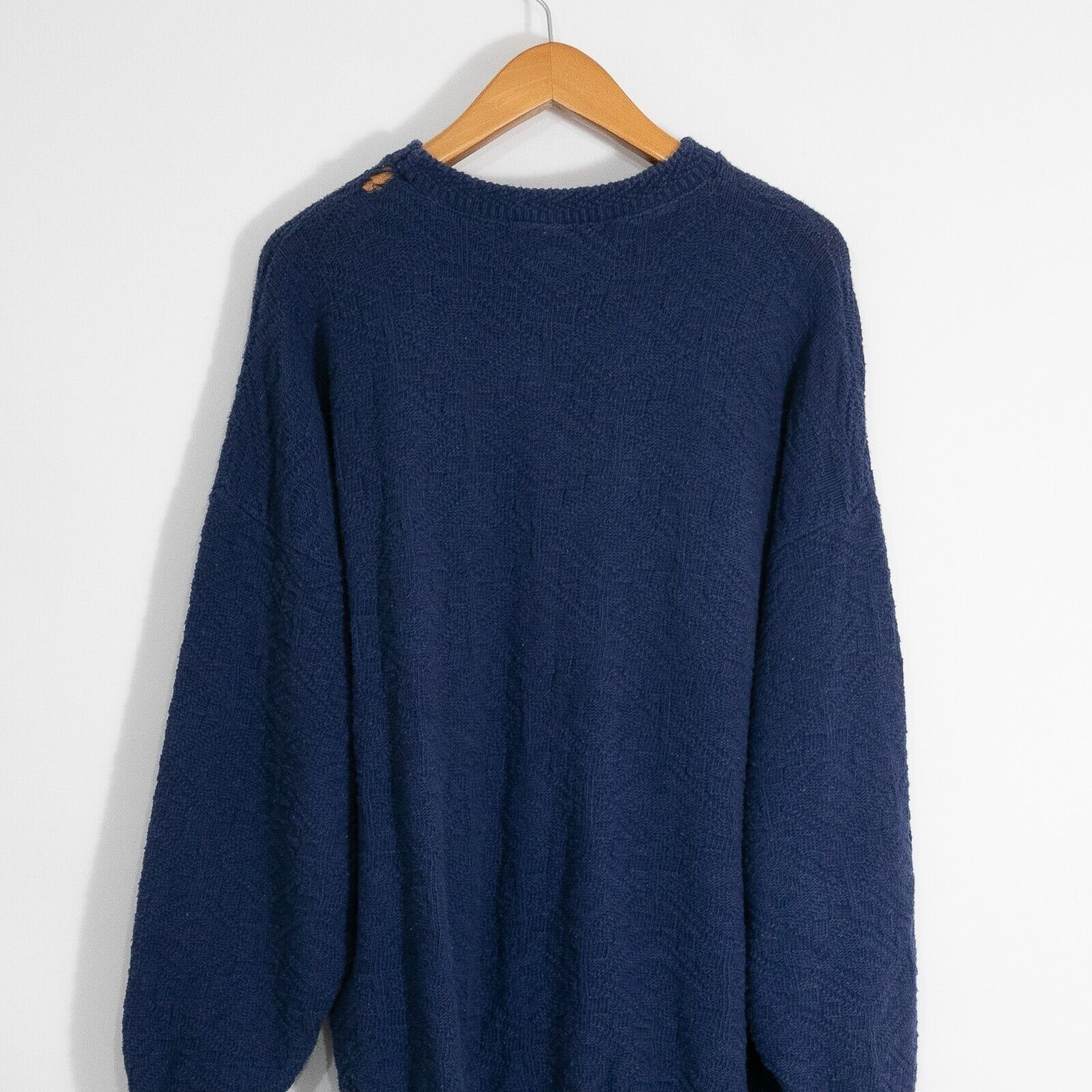 John Weitz × Vintage Vintage John Weitz Textured Cotton Knit Sweater Mens Large Size US L / EU 52-54 / 3 - 5 Thumbnail