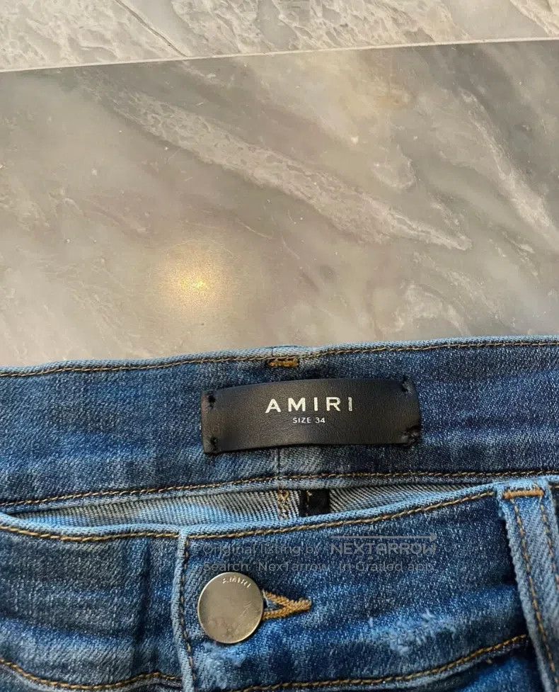 Amiri Amiri Size 34 Ppx1 blue jeans Size US 34 / EU 50 - 2 Thumbnail