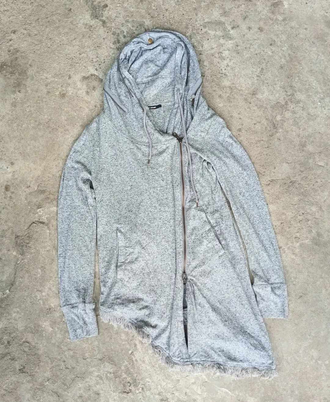 Tornado Mart asymmetric zip hoodie retro punk