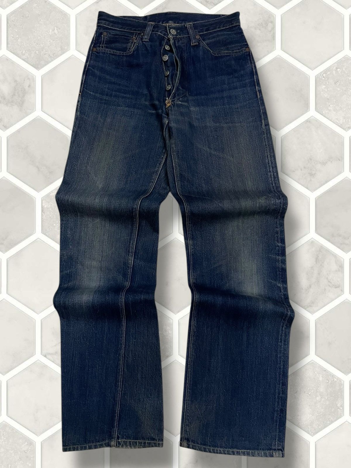 Sugar Cane Vintage Rare 1990s Japan Designer Sugar Cane Selvedge Denim Size US 27 - 1 Thumbnail