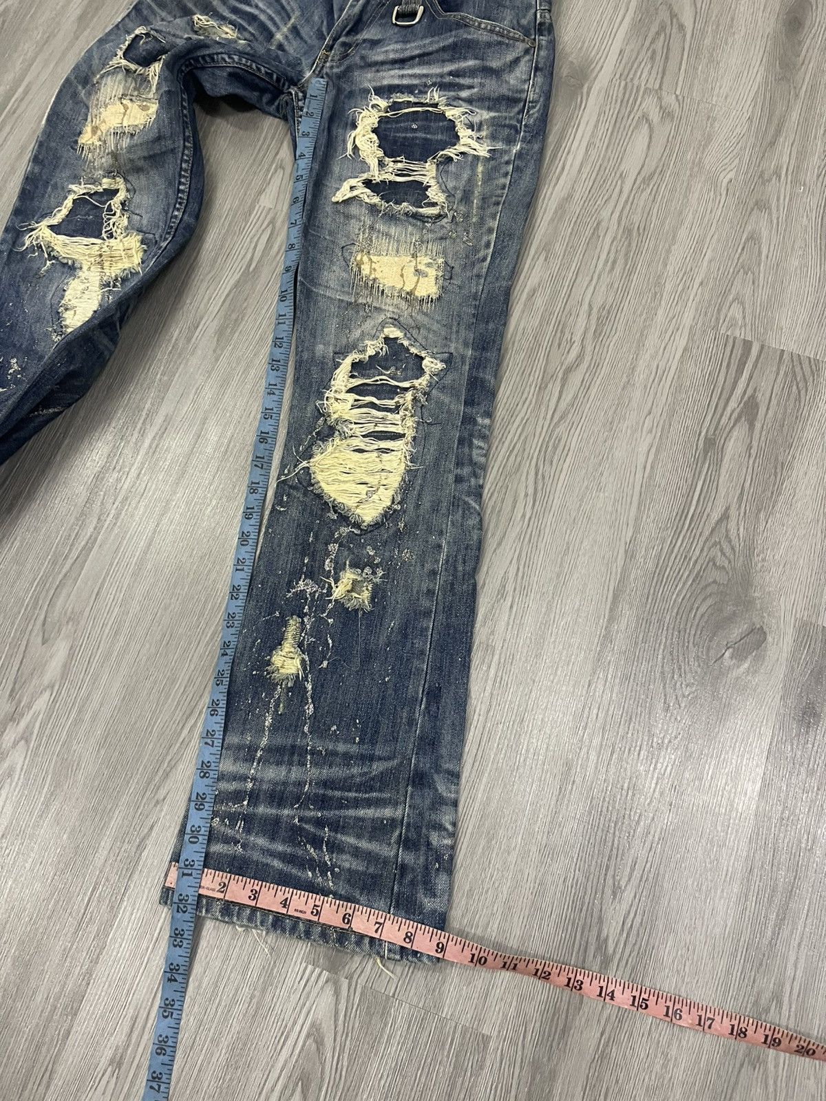 Seditionaries MIDAS BOOT CUT DISTRESSED DENIM Size 30" / US 8 / IT 44 - 11 Thumbnail