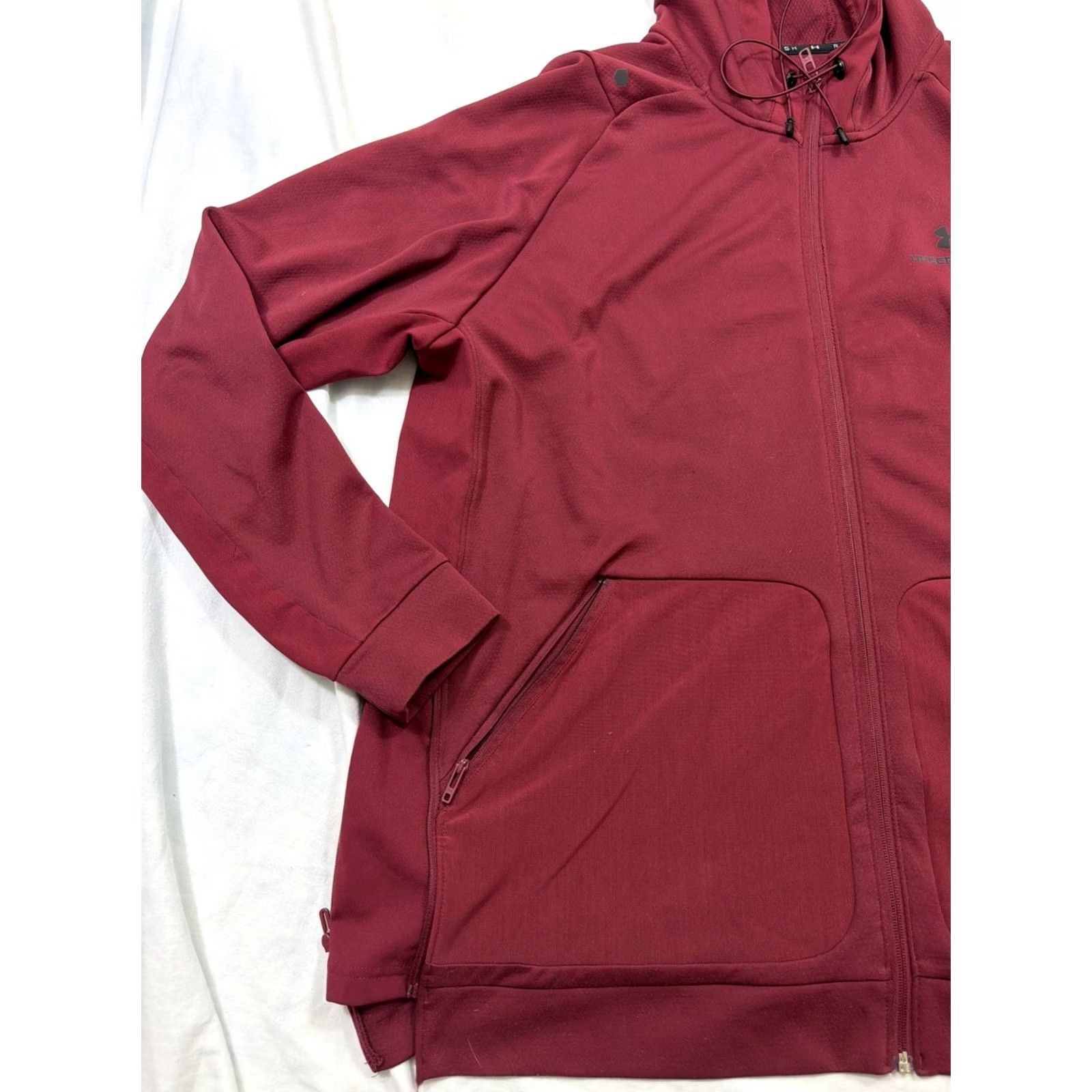 Under Armour Under Armour Jacket Mens XXL Red Full Zip Training Running & Jogging Sports Hoodie Size US XXL / EU 58 / 5 - 3 Thumbnail