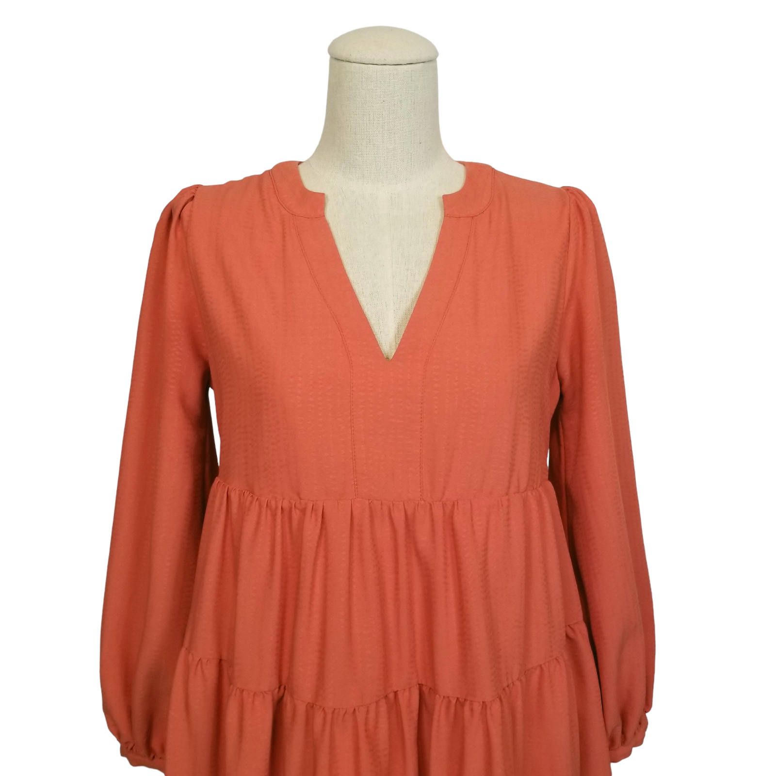 Anthropologie Maeve by Anthropologie Amber Tiered Tunic Dress Sz XS Petite Size XS / US 0-2 / IT 36-38 - 2 Thumbnail