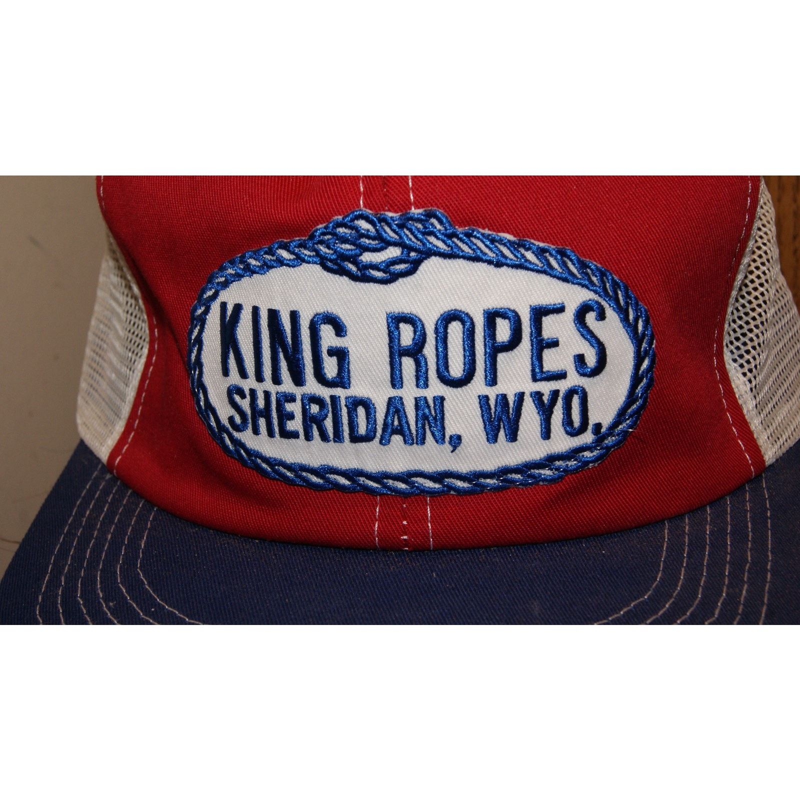 Vintage Vtg King Ropes Sheridan Wyoming Trucker Hat KProducts USA Size ONE SIZE - 3 Thumbnail