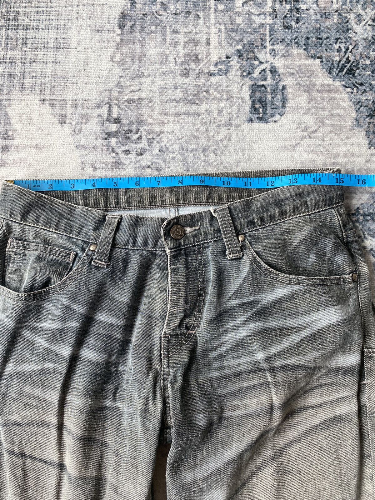 If Six Was Nine × Japanese Brand × Tornado Mart TORNADO MART BLEACH JEANS Size US 30 / EU 46 - 6 Thumbnail