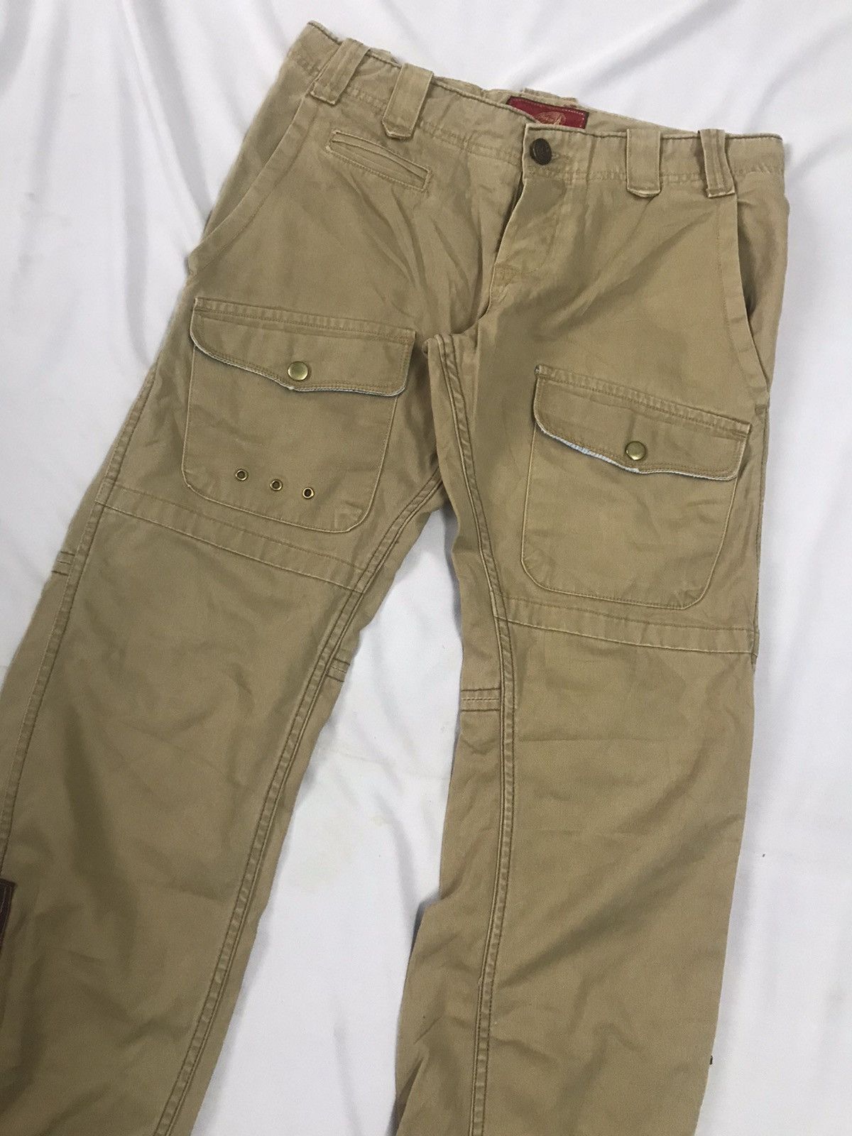 Indian Motorcycle × Japanese Brand Indian Biker Motorcycle Pants - Flare Leg Zipped Trousers Size US 30 / EU 46 - 4 Thumbnail