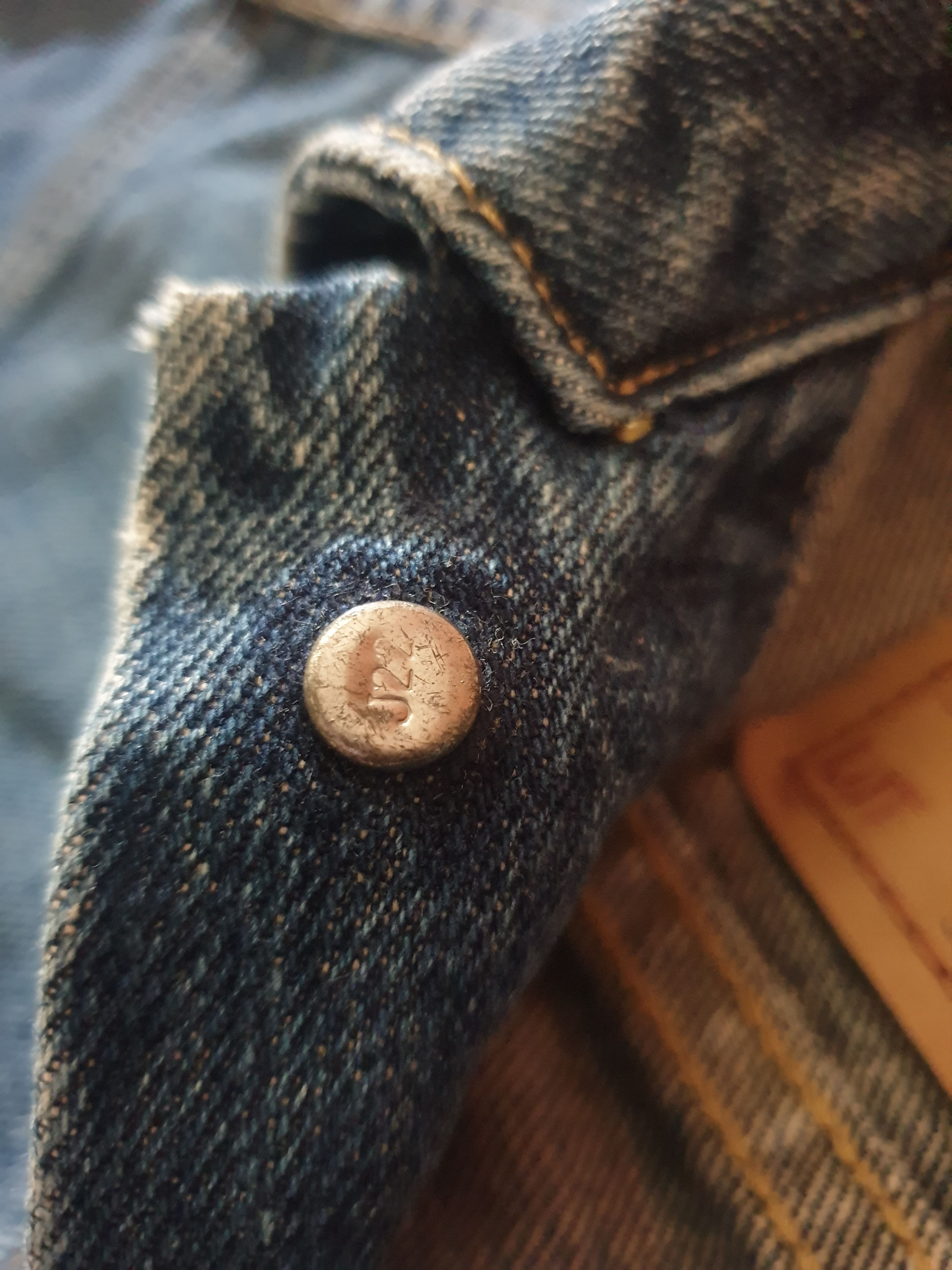 Levi's 💥Vintage Levis big E J22 denim Jacket Size US XS / EU 42 / 0 - 3 Thumbnail