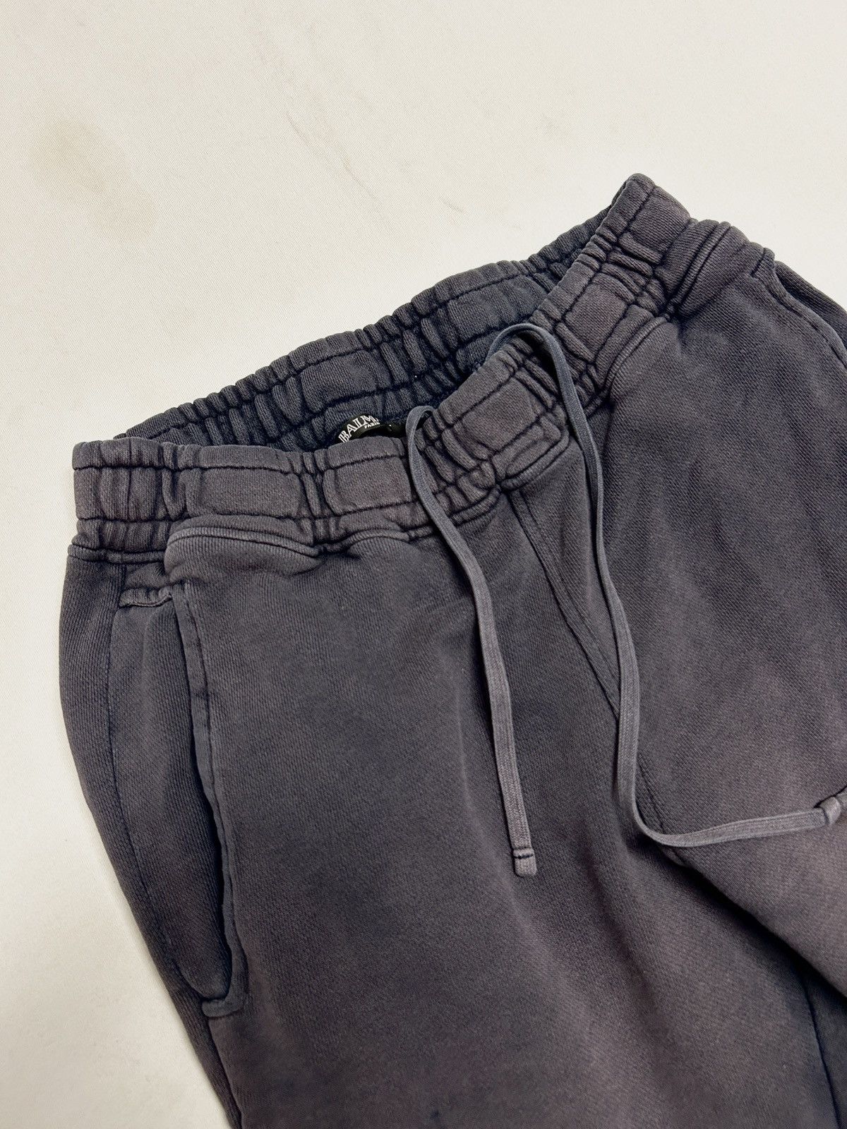 Balmain SS2014 Purple Sunfaded Distressed Biker Sweatpants Size US 30 / EU 46 - 6 Thumbnail