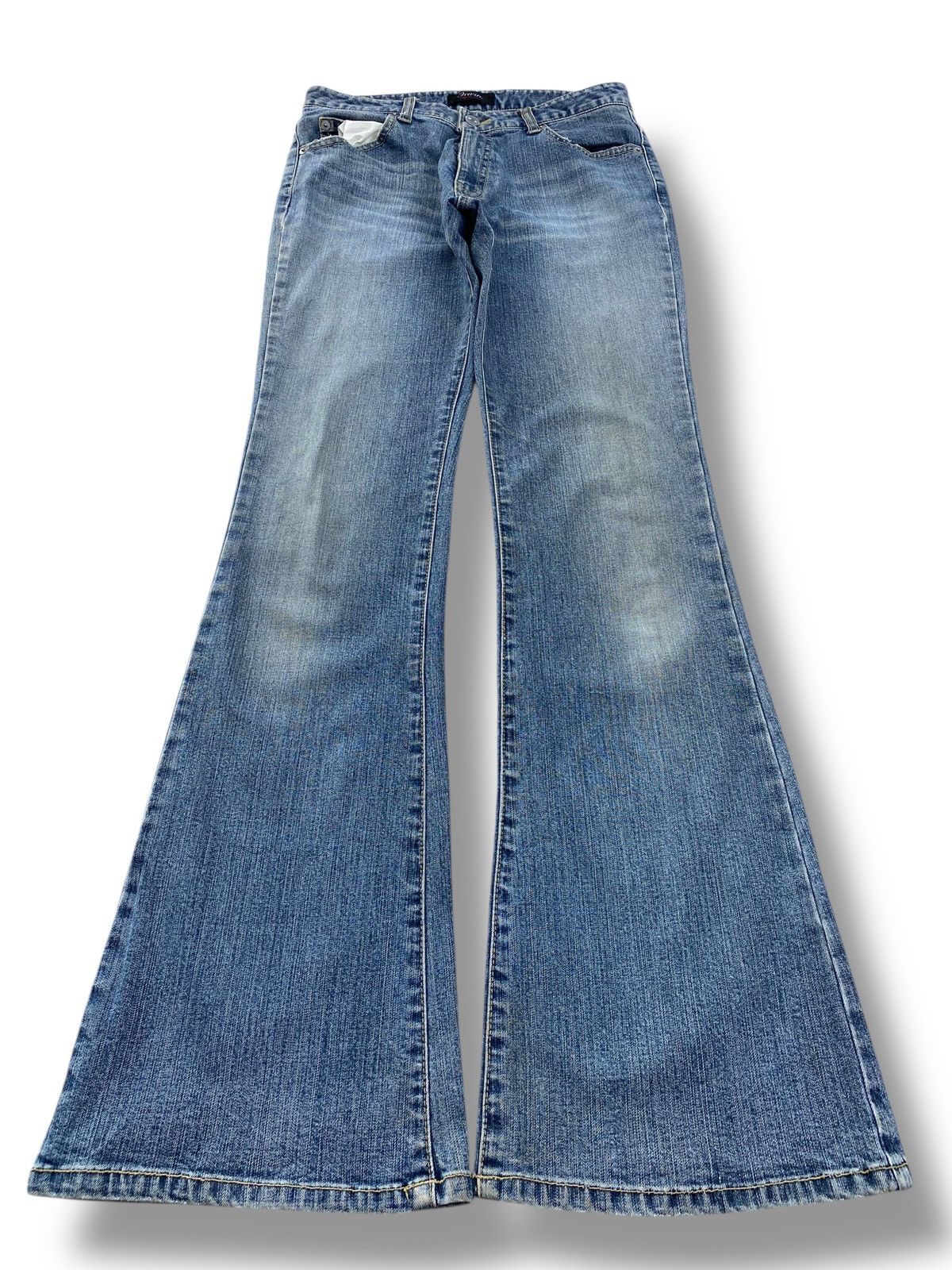 Japanese Brand Japanese Brand Faded Blue Wash Flare Jeans Size 28" / US 6 / IT 42 - 1 Thumbnail