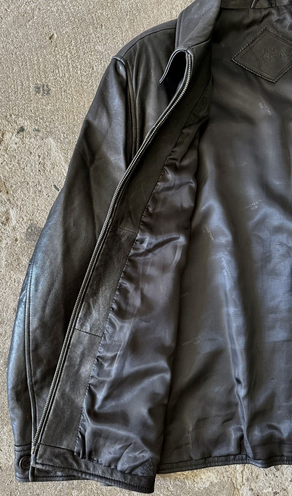 Balenciaga Balenciaga - 1997 - Nicolas Ghesquière-Zip Up Leather Jacket Size US L / EU 52-54 / 3 - 9 Thumbnail