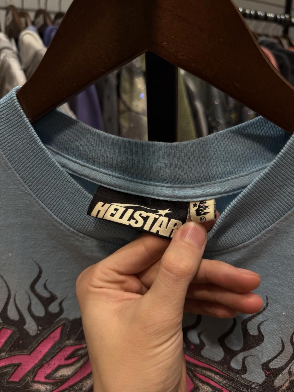 HELLSTAR Hellstar Men's Blue Pink T-Shirt Size (M) 100% Authentic Size US M / EU 48-50 / 2 - 9 Thumbnail