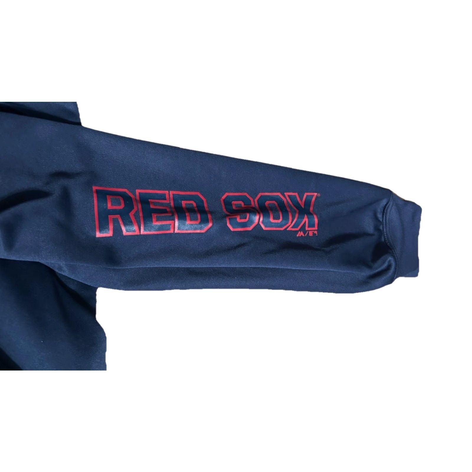 MLB Majestic Boston Red Sox Full Zip Hoodie Men 3XL Navy Blue Pockets MLB Baseball Logo Size US XXL / EU 58 / 5 - 5 Thumbnail