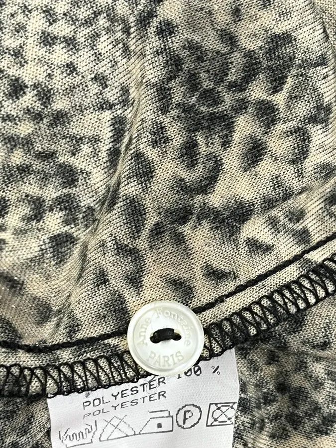 Vintage 2000s Anne Fontaine Grey Snakeskin Effect Longsleeves Size US XS / EU 42 / 0 - 9 Thumbnail