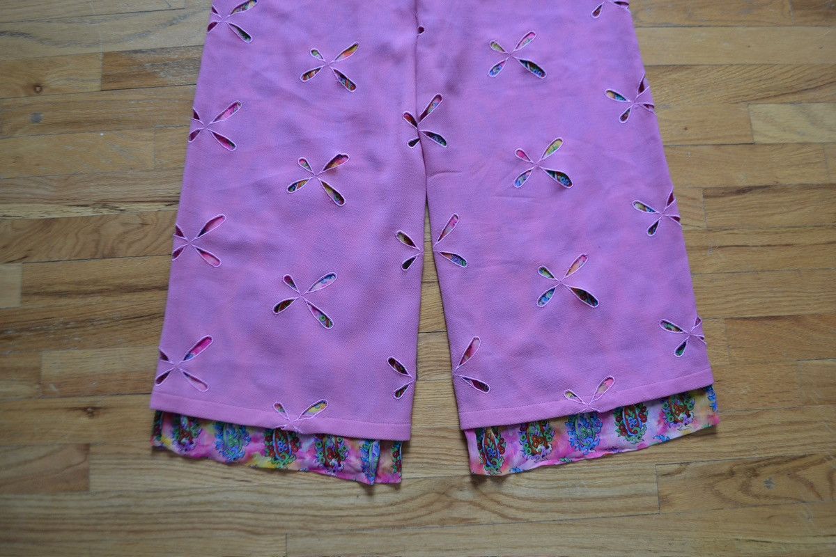 Versace Istante by Gianni Versace Early 1990s Layered Cutout Pants Size 28" / US 6 / IT 42 - 10 Thumbnail