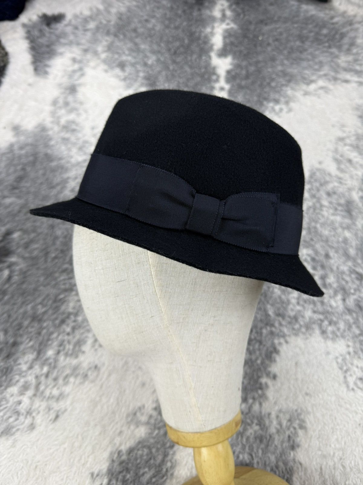 CA4LA × Japanese Brand × Orslow Iconic Ca4la Japan Map Black Fedora Wool Hat Size ONE SIZE - 4 Thumbnail