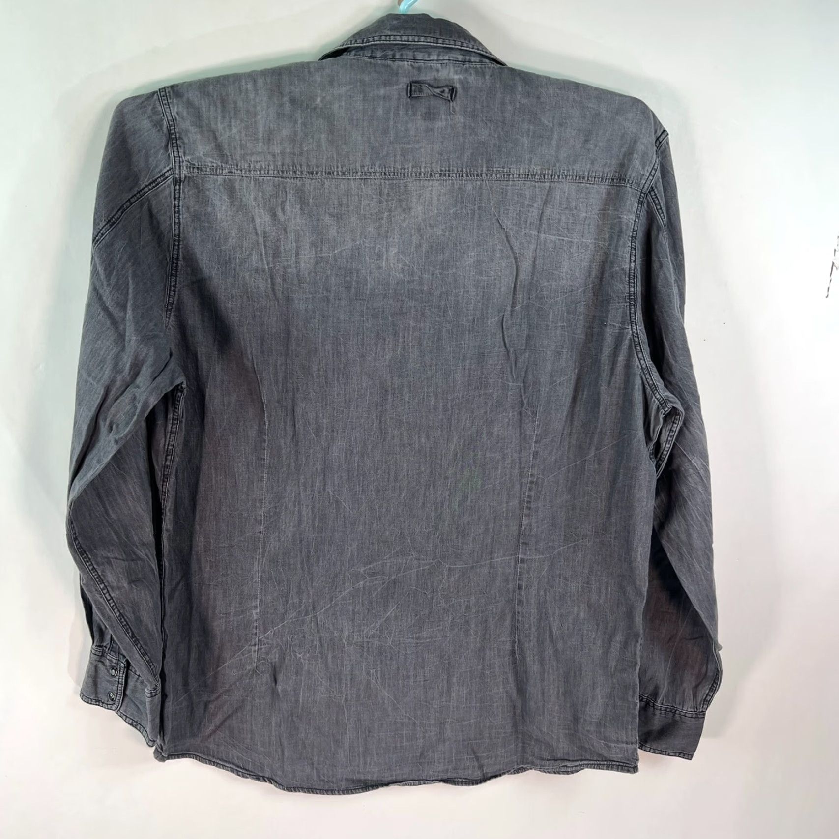 Vintage VINTAGE Third Army LA Shirt Mens XL Gray Pockets Laundered Shirt 90s Mens Clothing Button-Up Size US XL / EU 56 / 4 - 6 Thumbnail