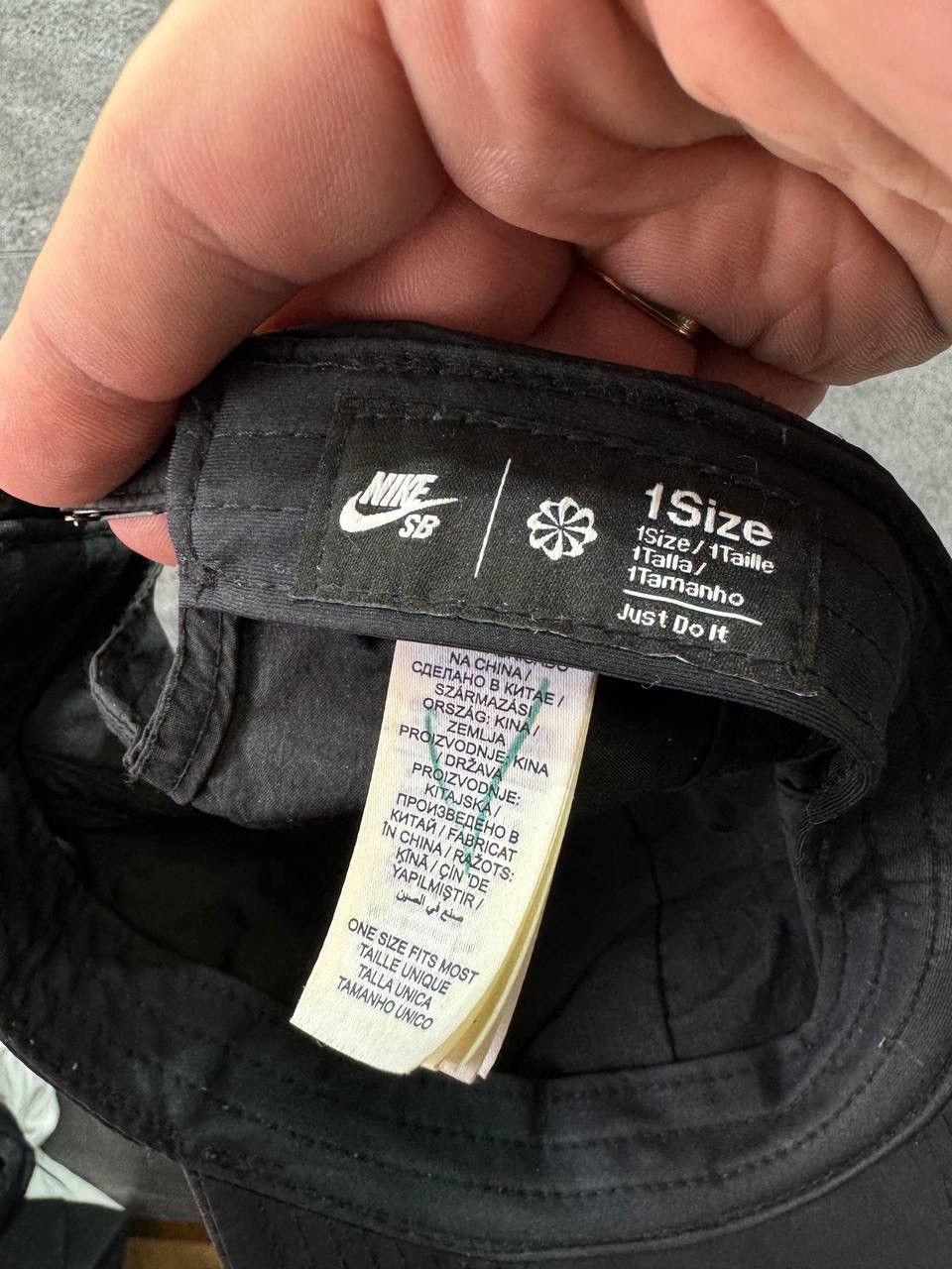 Vintage Nike SB Flatbill Cone Hat Black Nylon Unisex Adjustable Size ONE SIZE - 5 Thumbnail