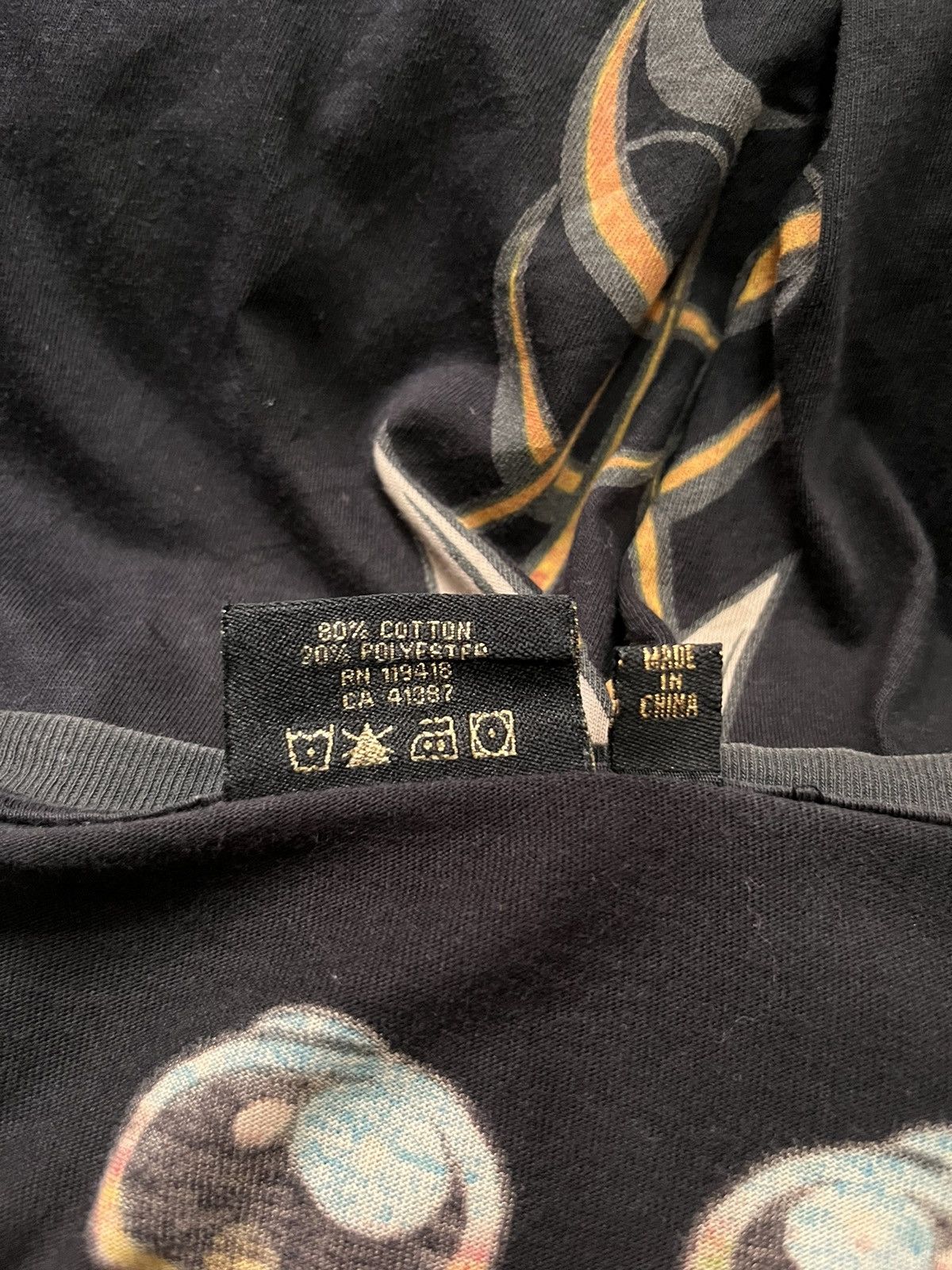 Christian Audigier 1990s iconic Ed hardy skull time bombs #E5 Size US XXL / EU 58 / 5 - 6 Thumbnail