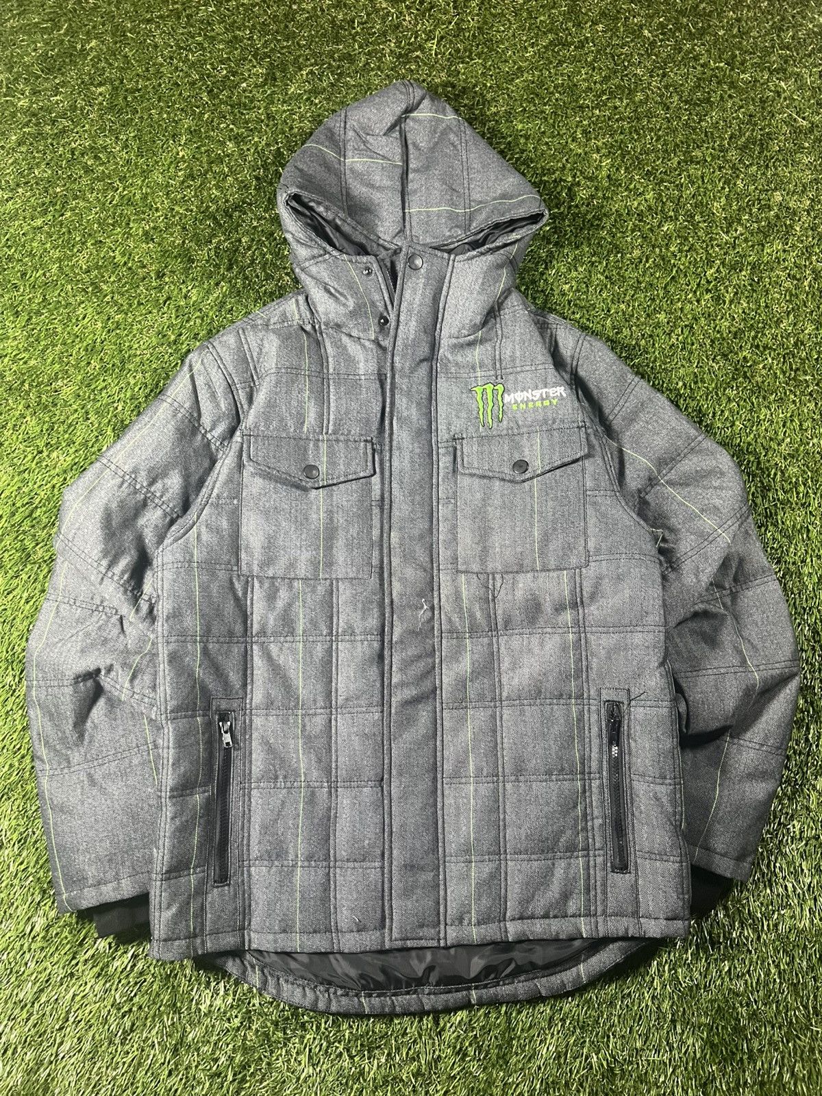 Vintage Vintage Y2k Monster Energy Ski Snowboard Fall Coat Jacket Size US M / EU 48-50 / 2 - 1 Thumbnail