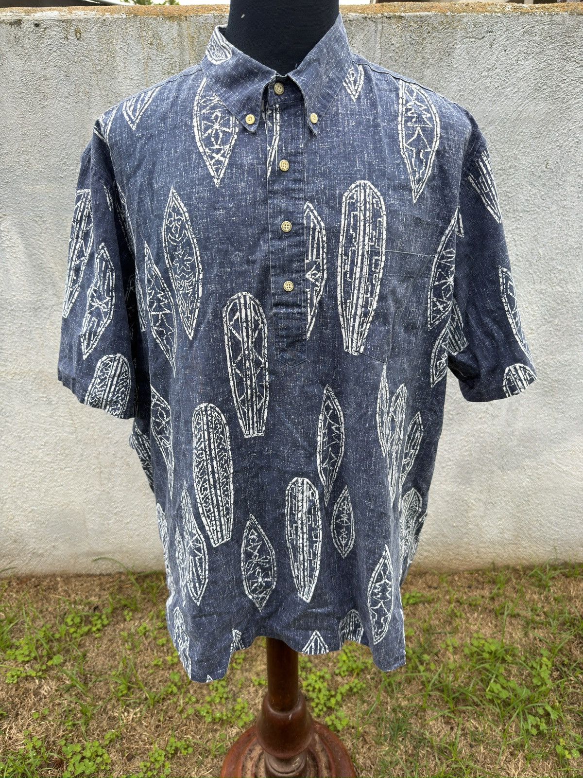 Reyn Spooner PreOwned Reyn Spooner Classic Hawaiian Print Blue Men's XXL Size US XXL / EU 58 / 5 - 1 Thumbnail
