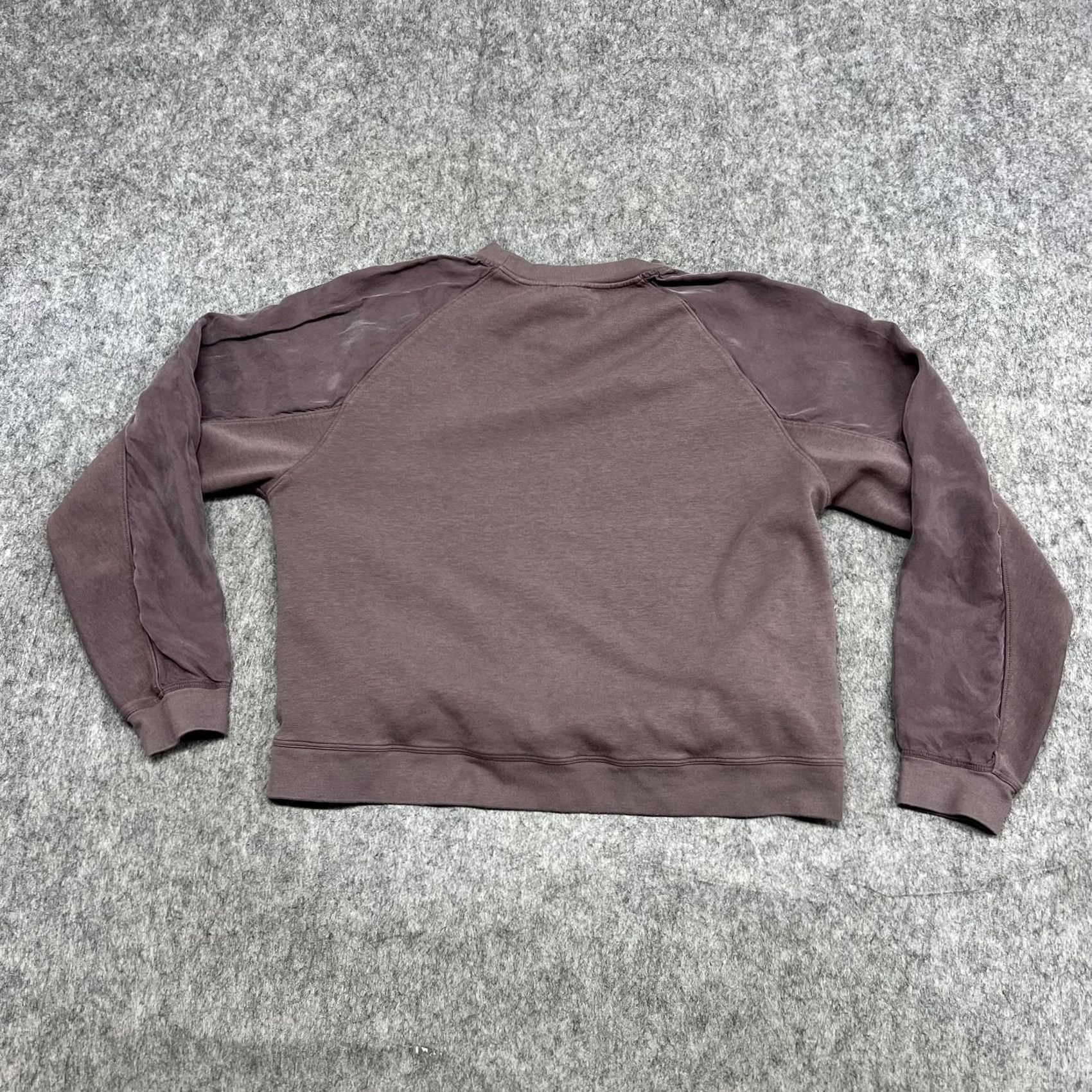 Massimo Dutti Massimo Dutti Sweatshirt Womens M Purple Raglan Pockets Crew Neck Size M / US 6-8 / IT 42-44 - 2 Thumbnail