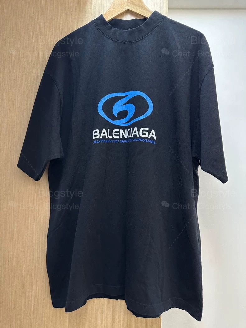 Balenciaga Balenciaga Surfing Logo Short Sleeve T-Shirt Size US M / EU 48-50 / 2 - 1 Thumbnail