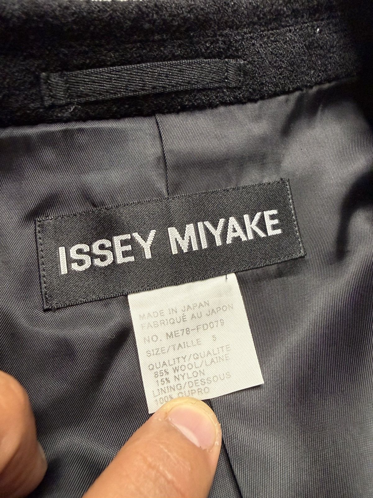 Issey Miyake Issey Miyake A/W07 3B Tweed Blazer Size US L / EU 52-54 / 3 - 6 Thumbnail