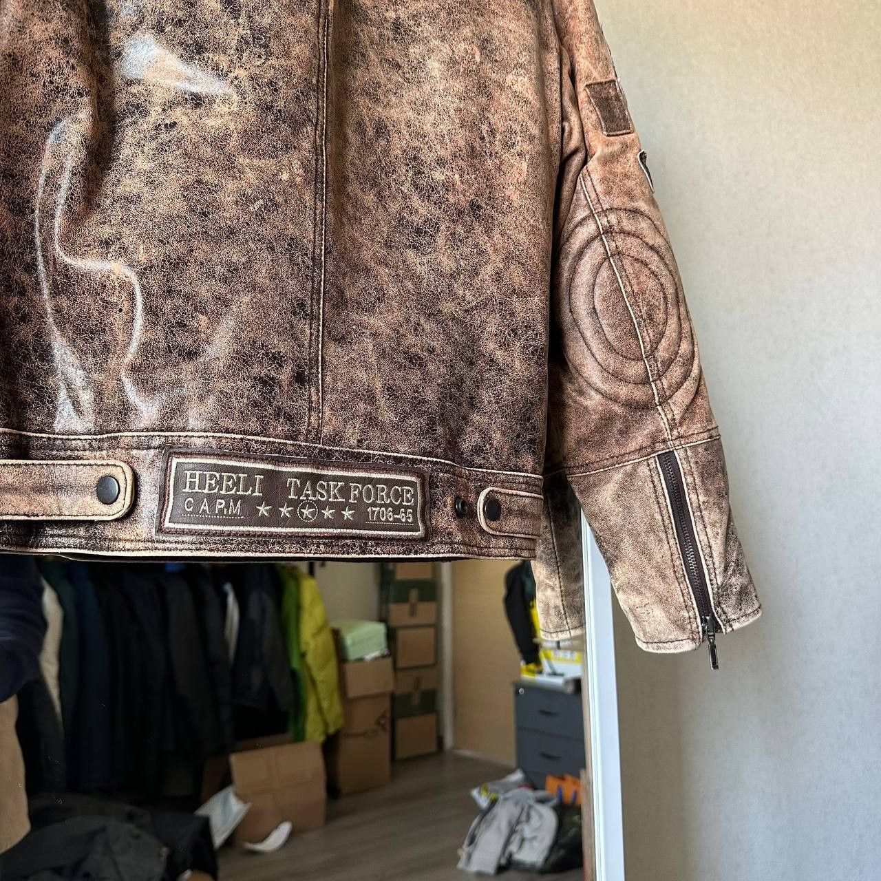 Other Vintage Leather Avant Garde Faded Style Biker Jacket Size US S / EU 44-46 / 1 - 7 Thumbnail