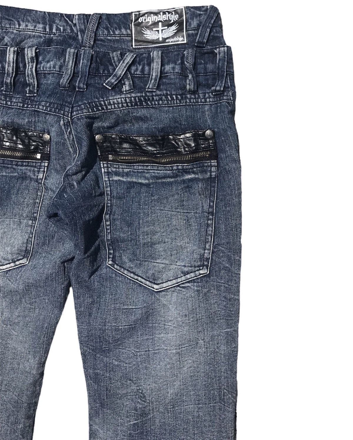 Japanese Brand × KMRii × Le Grande Bleu (L.G.B.) OriginalStyle Distressed Double Waist Jeans Size US 30 / EU 46 - 7 Thumbnail
