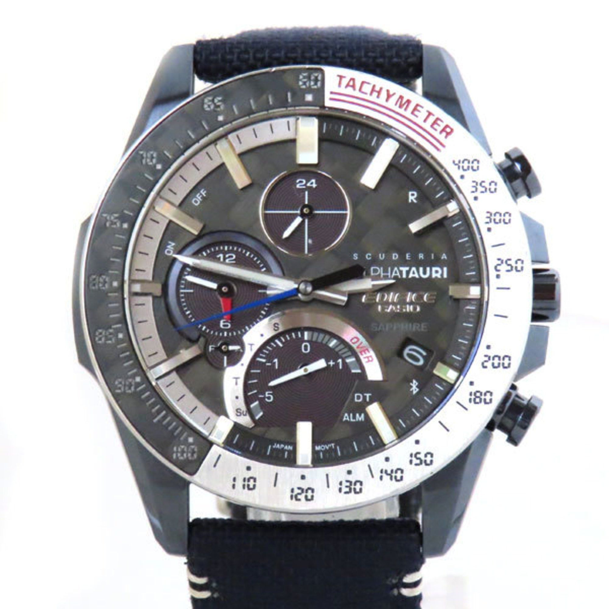 image of Casio Scuderia Alphatauri Limited Edition Watch Solar Edifice Eqb-1000At-1Ajr in Navy, Women's