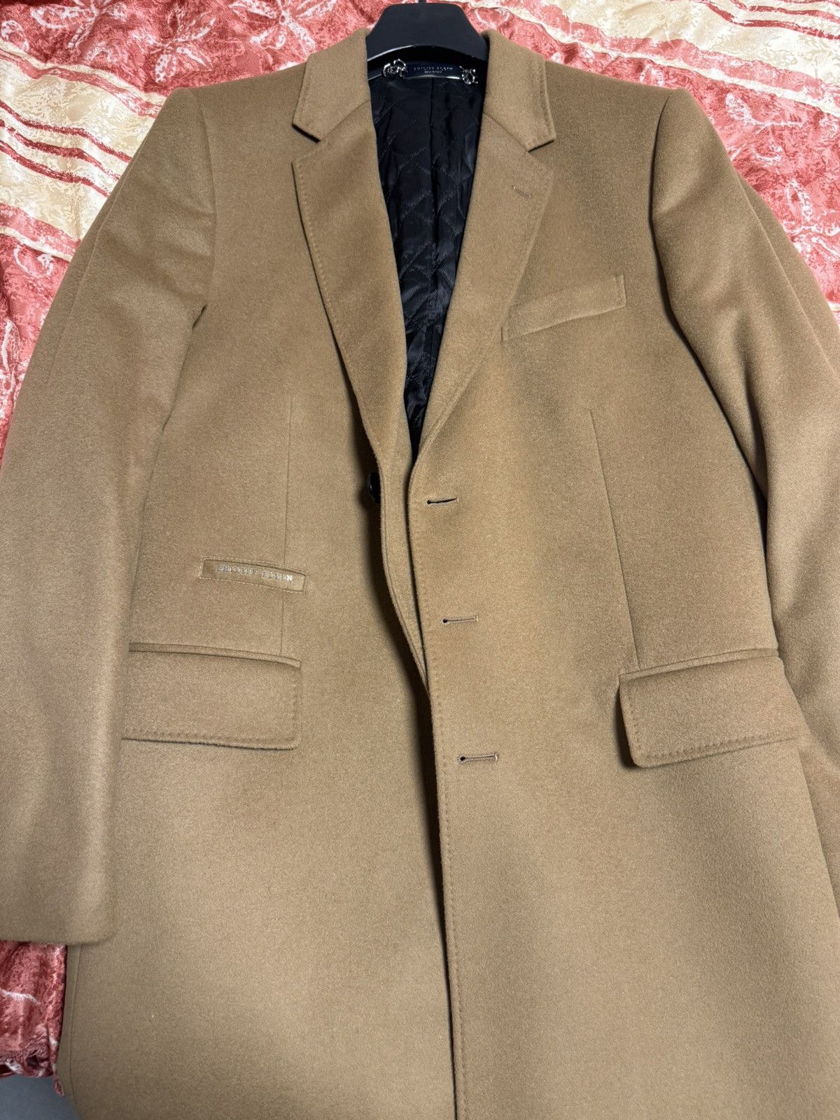 Philipp Plein Philipp Plein camel wool coat Size US XL / EU 56 / 4 - 3 Thumbnail