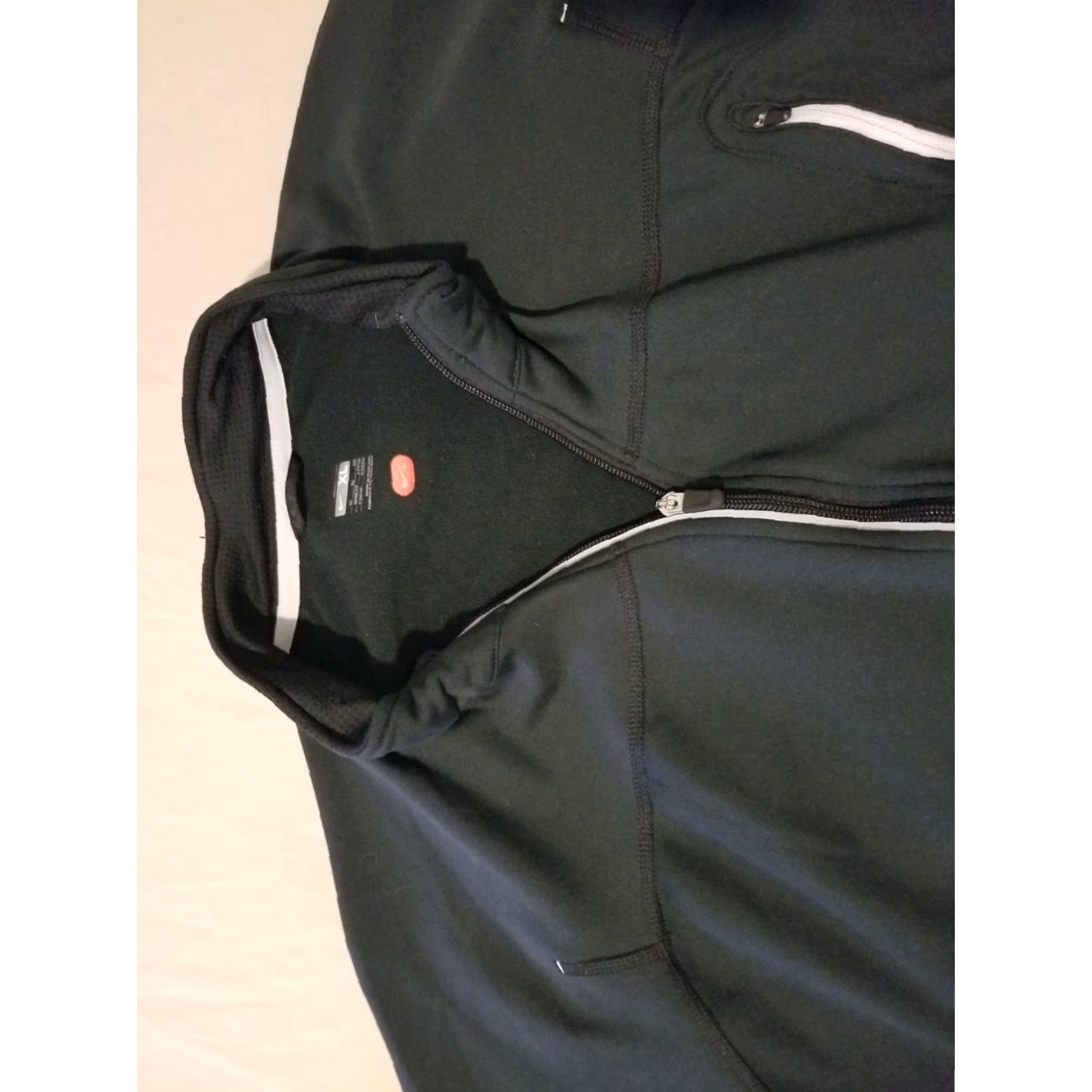 Nike Nike Jacket Mens XL Black Athletic Gym Workout Size US XL / EU 56 / 4 - 3 Thumbnail