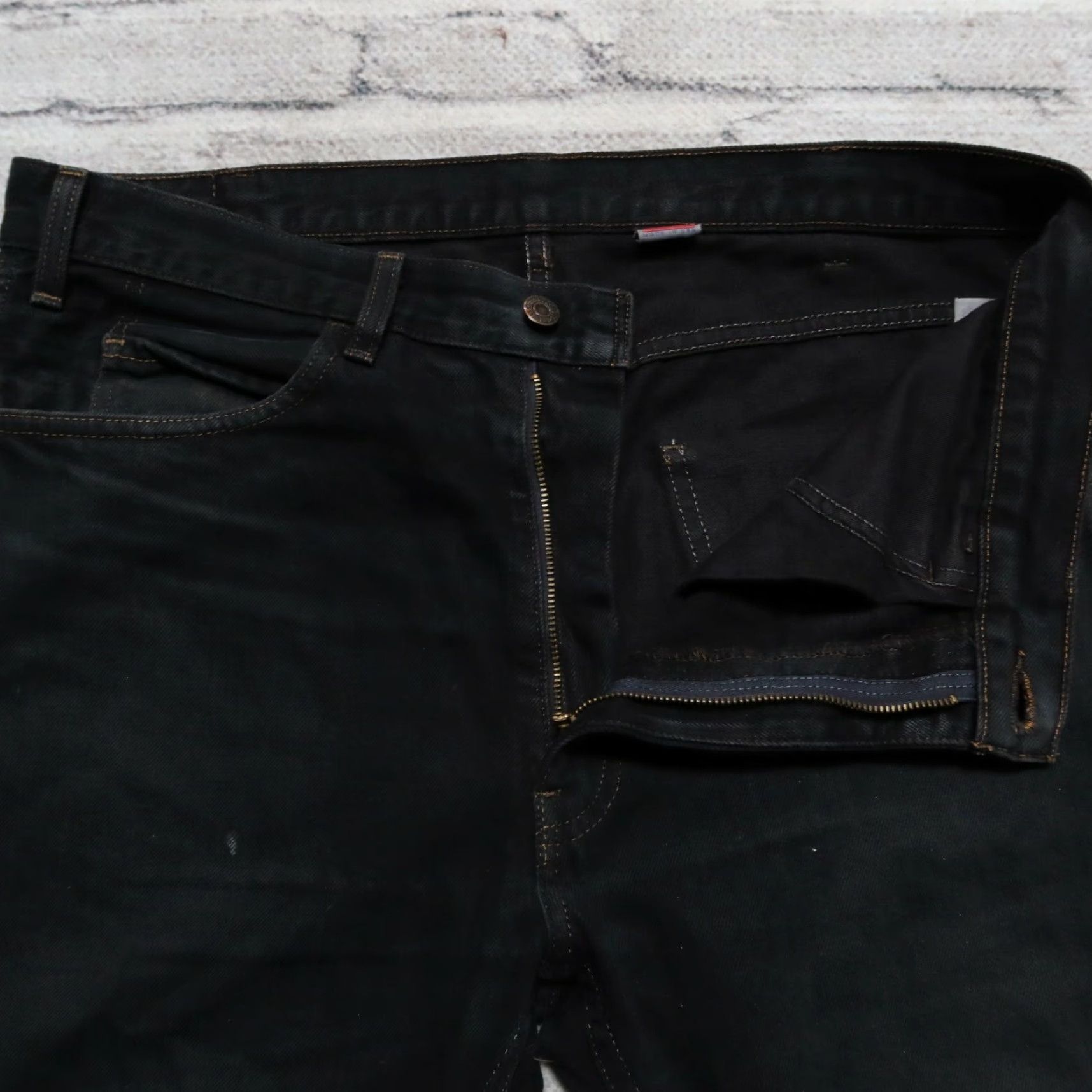 Levi's VINTAGE Levi's LVC 606 Denim Jeans Mens Regular Black 34x29 Made in USA Jeans Size US 34 / EU 50 - 4 Thumbnail