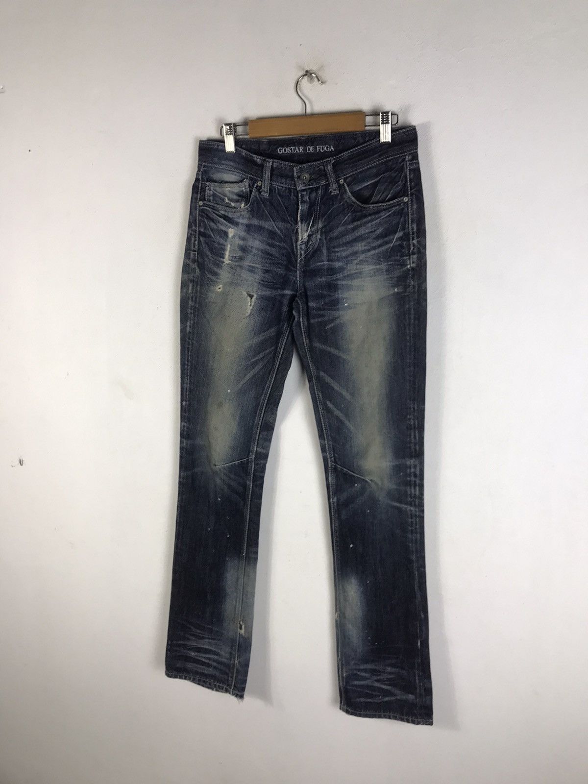 If Six Was Nine 🔥Rare🔥Vintage Gostar De Fuga Denim Jeans Size US 30 / EU 46 - 3 Thumbnail