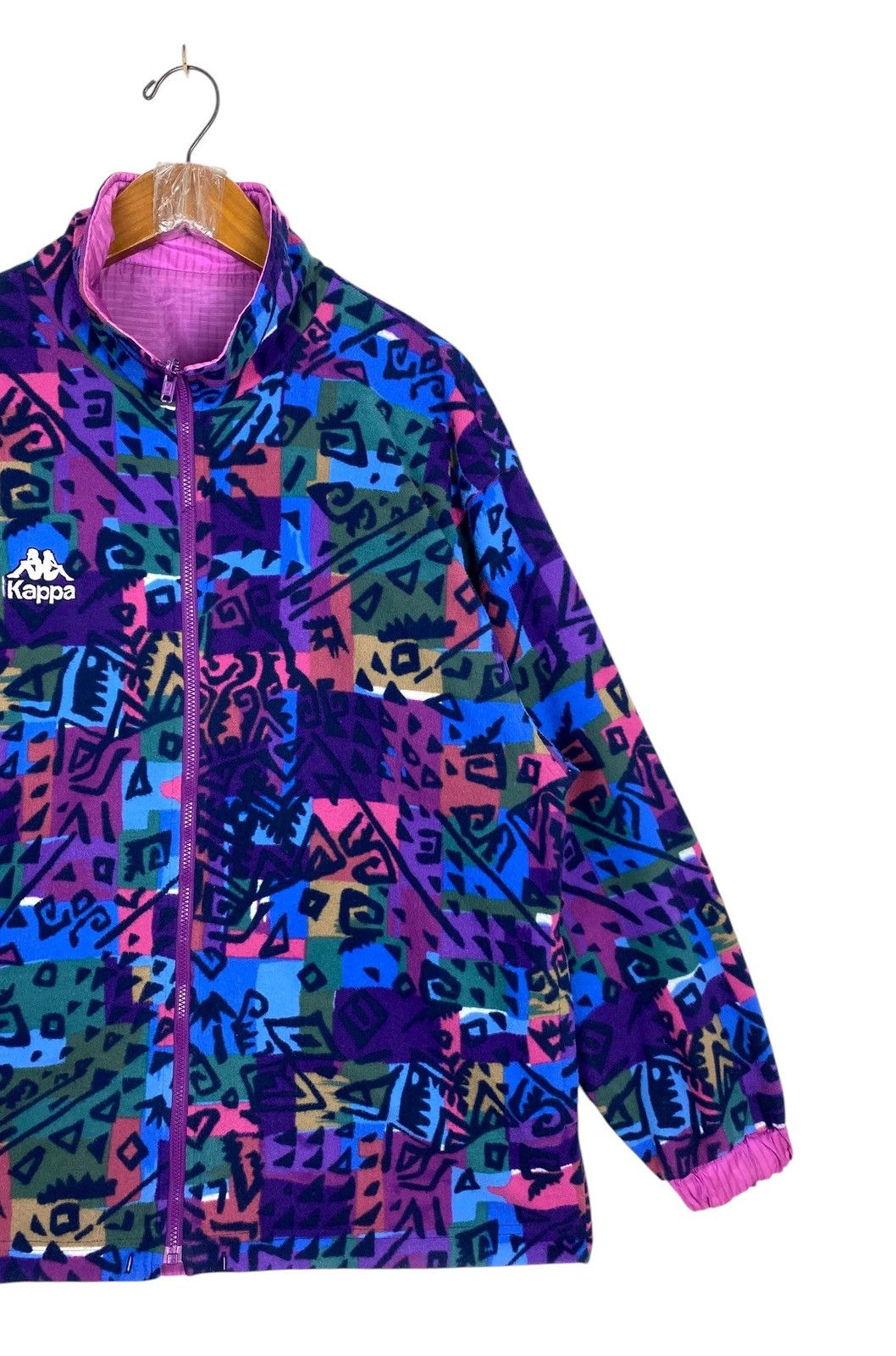Kappa Rare‼️ Vtg 90s Kappa Reversible Track Jacket Fleece Lining Size US M / EU 48-50 / 2 - 4 Thumbnail