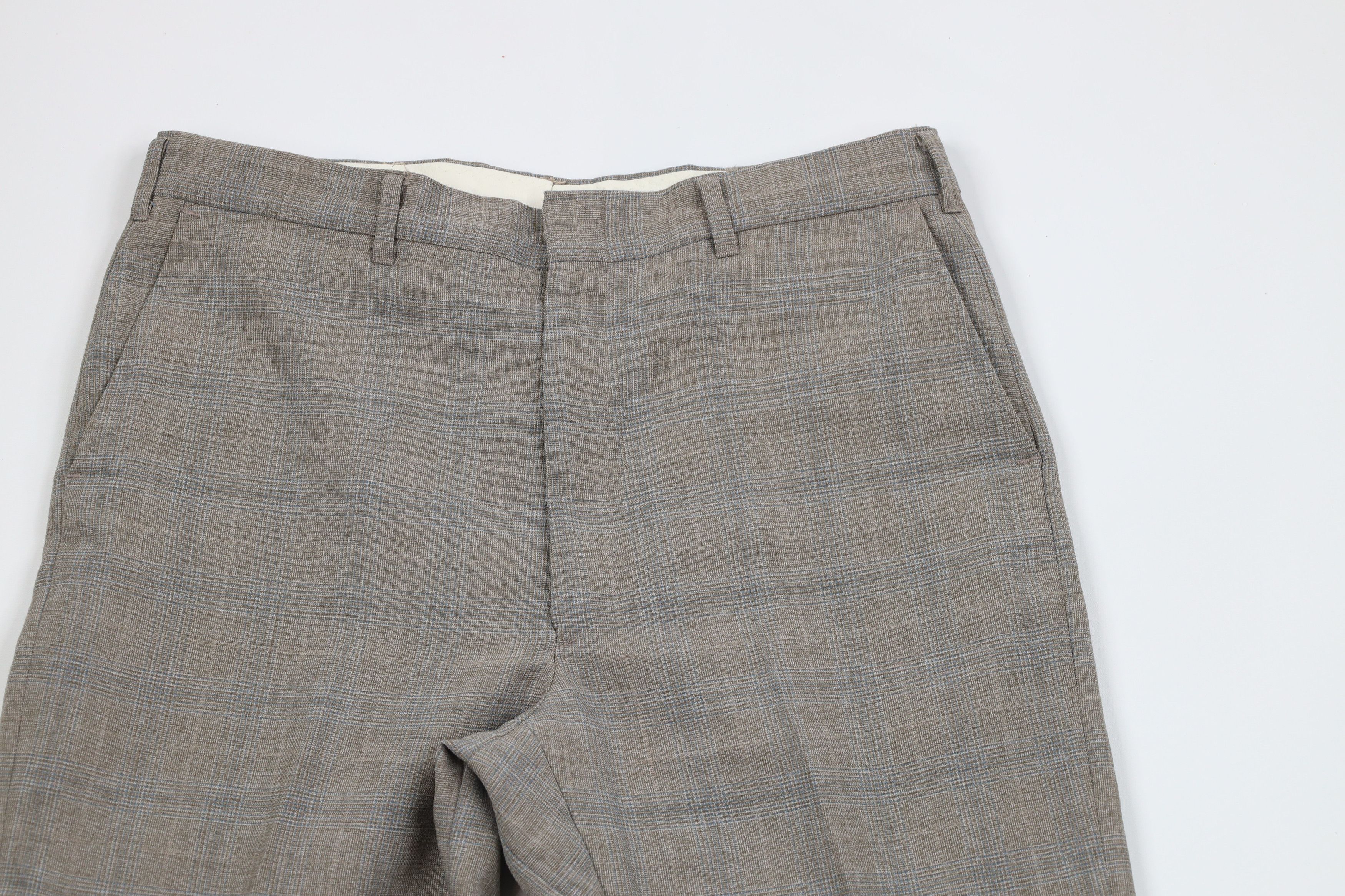 Vintage Vintage 70s Streetwear Bell Bottoms Chino Pants Plaid USA Size US 32 / EU 48 - 2 Thumbnail