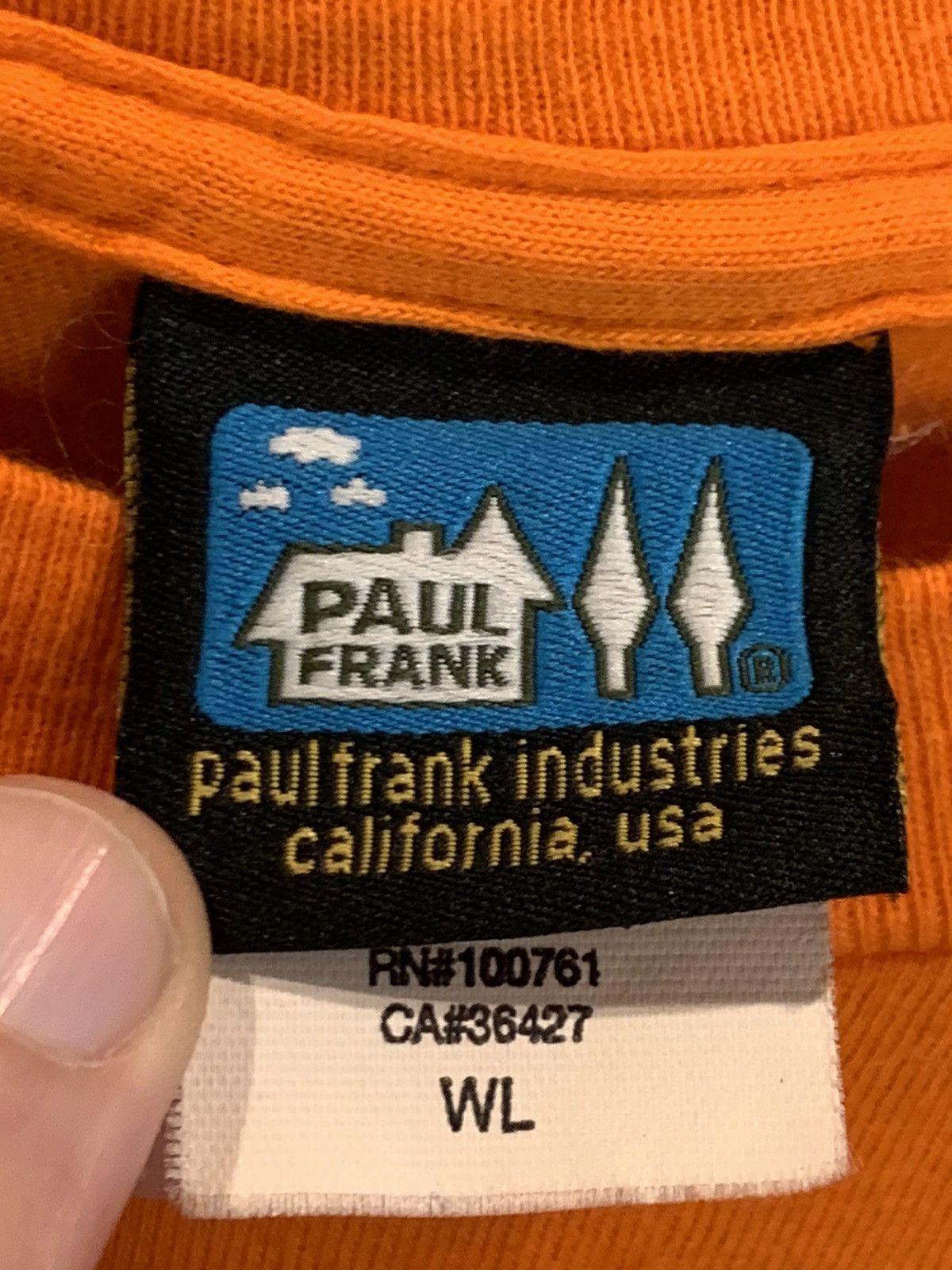Paul Frank × Vintage *RARE* Vintage 90’s Paul Frank Ostrich Art USA-Made LS Shirt Size L / US 10 / IT 46 - 6 Thumbnail