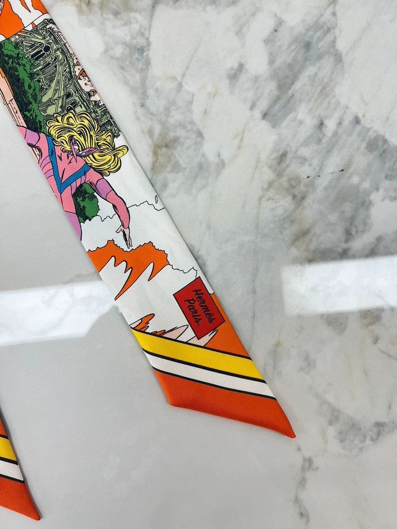 Hermes New Limited Edition Hermes Twilly Scarf-2506 Size ONE SIZE - 3 Thumbnail