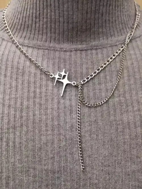 VIBE Stars Titanium steel Necklace Chain Size ONE SIZE - 1 Thumbnail
